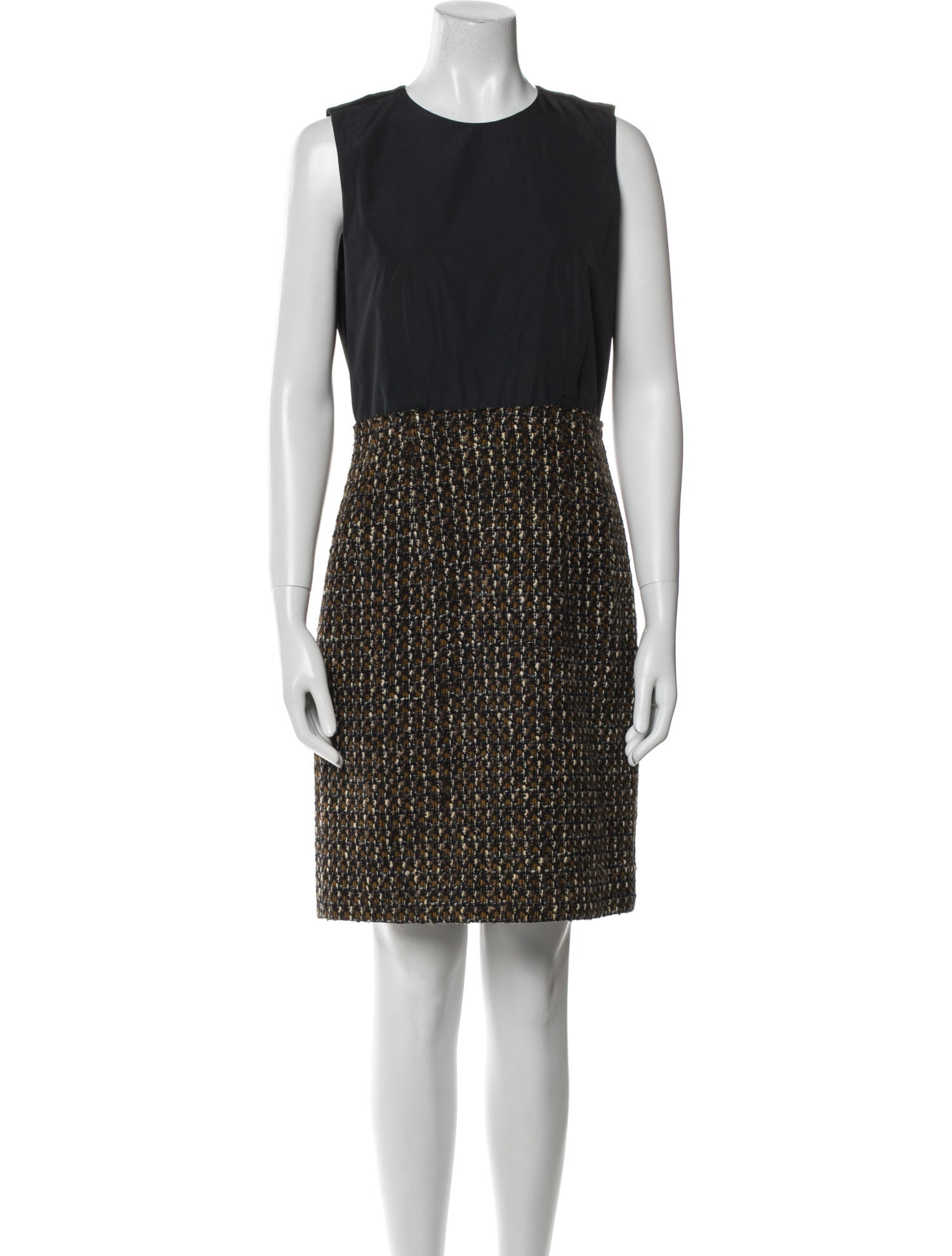 Carven Crew Neck Knee-Length Dress