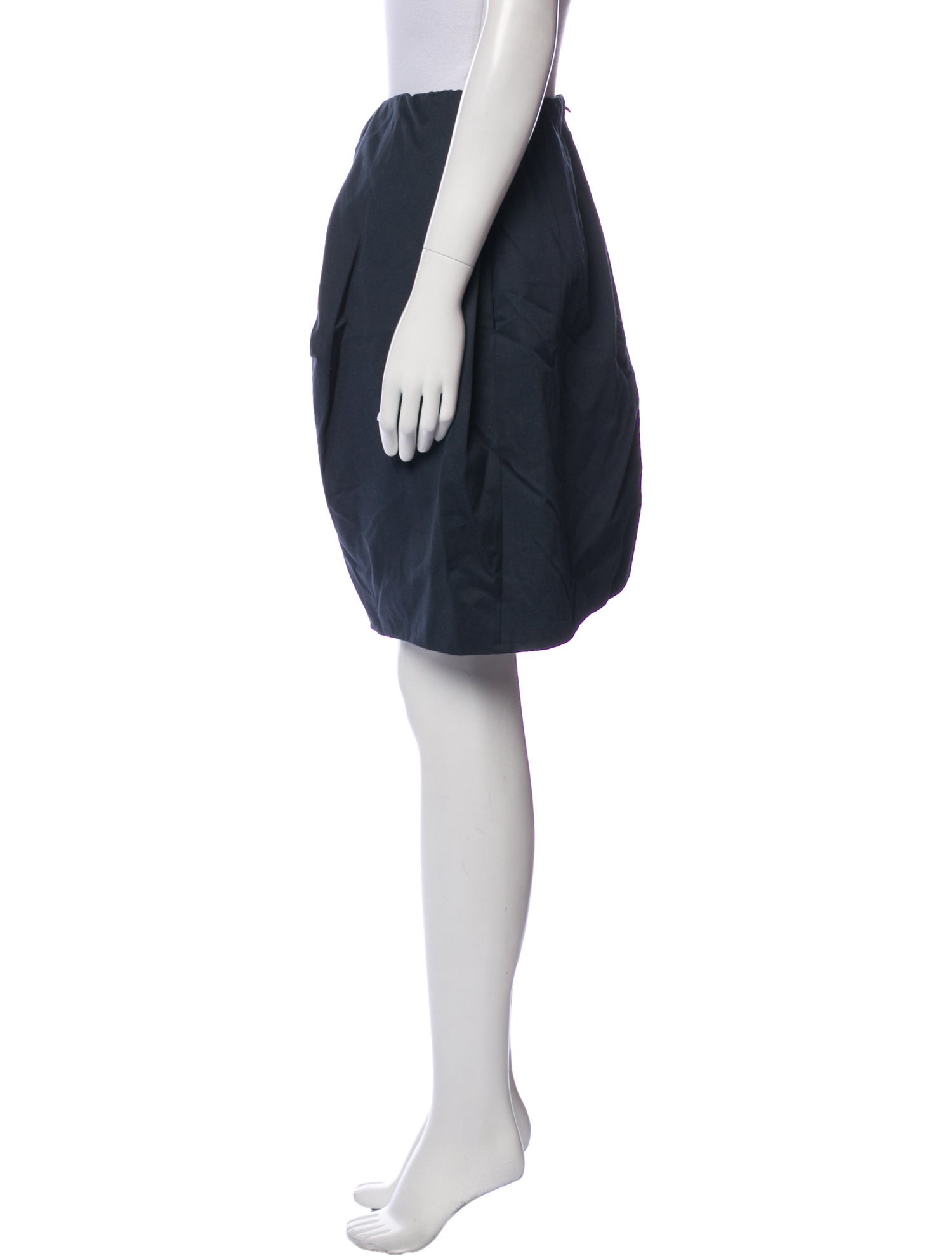 Carven Pleated Accents Knee-Length Skirt