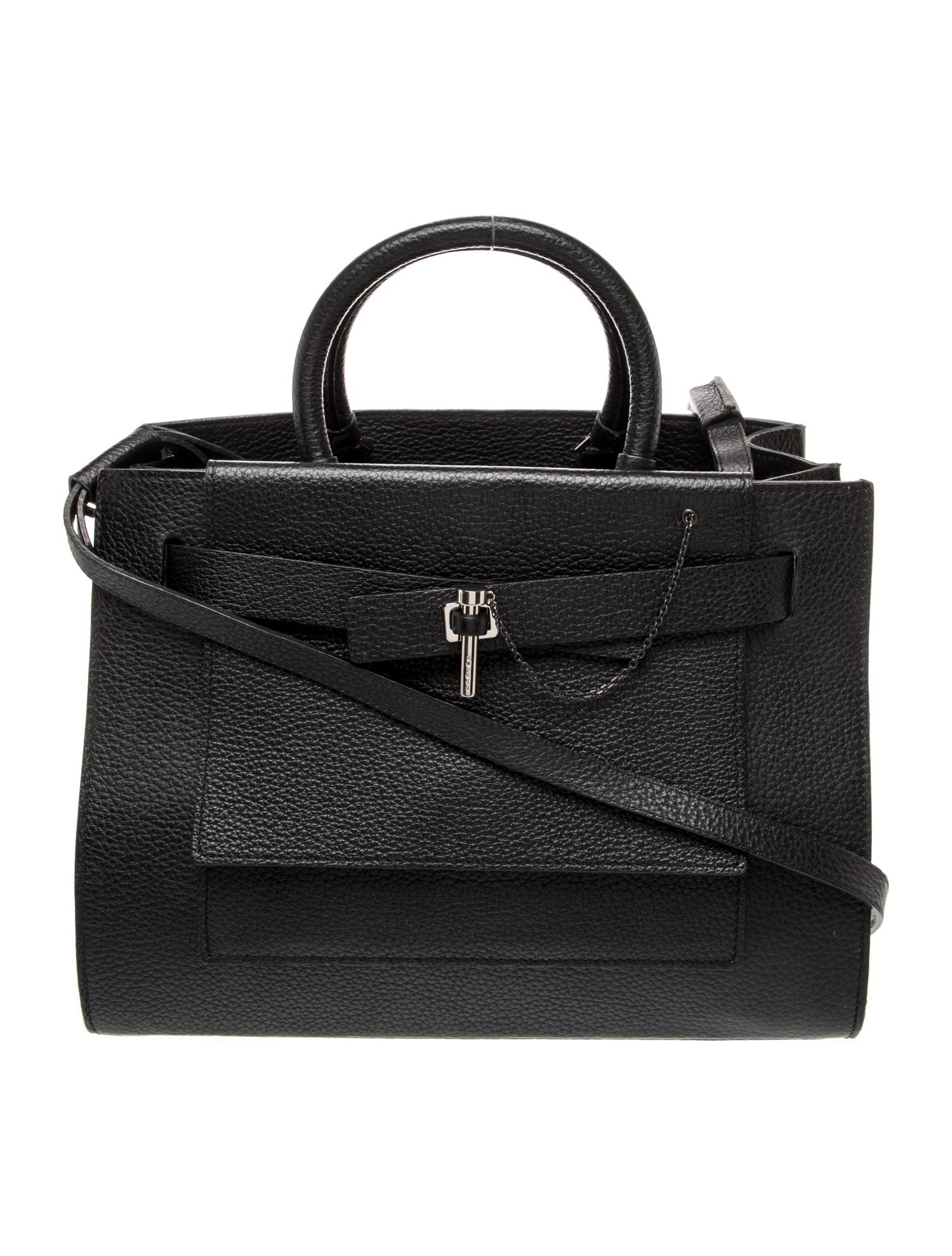 Carven Leather Top Handle Bag