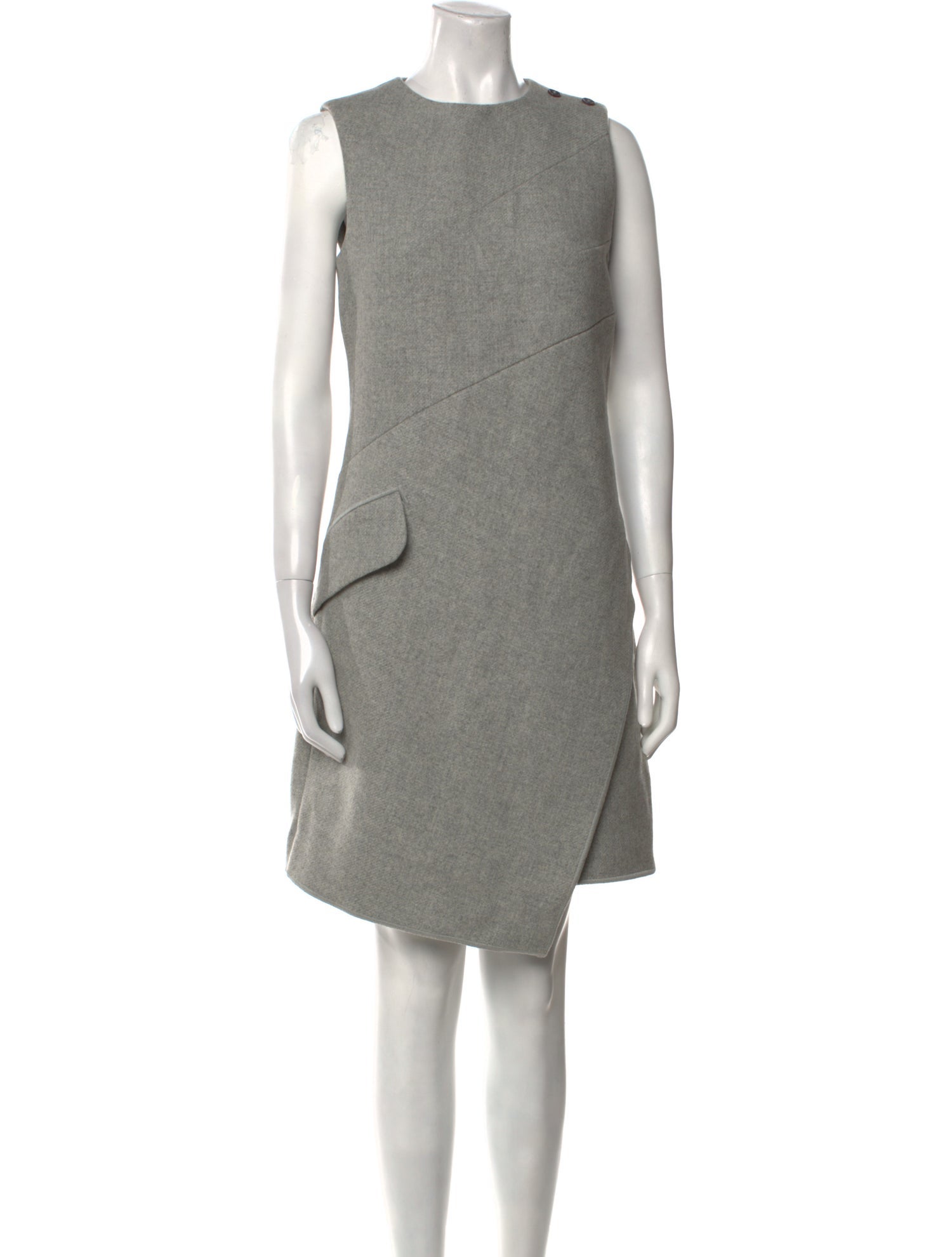 Carven Crew Neck Knee-Length Dress