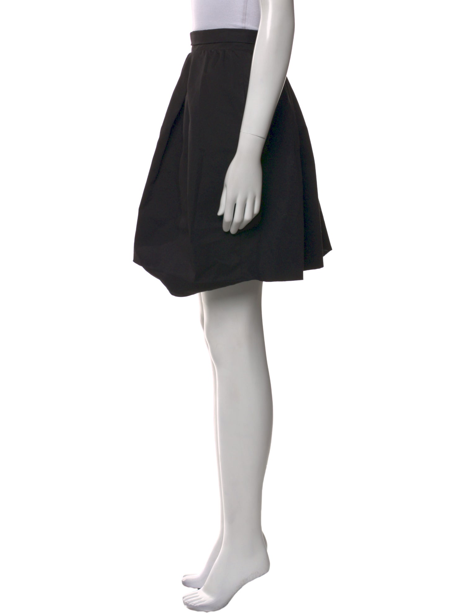 Carven Pleated Accents Mini Skirt