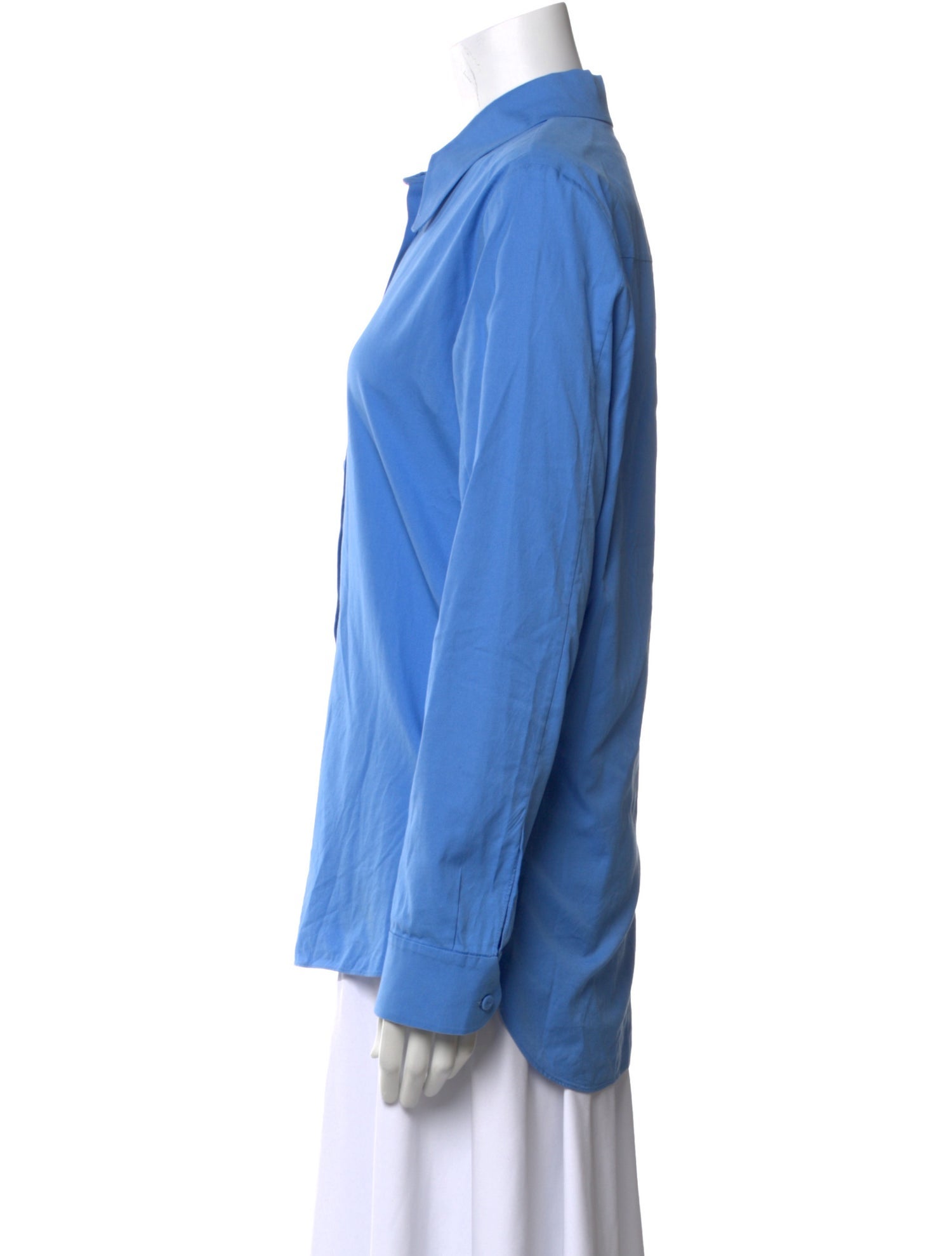 Carven Long Sleeve Button-Up Top