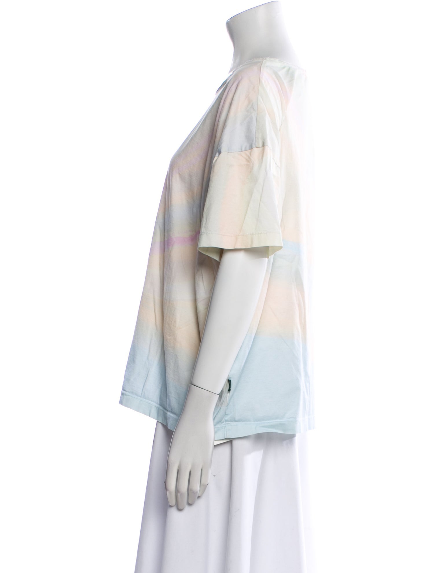 Carven Tie-Dye Print Bateau Neckline T-Shirt