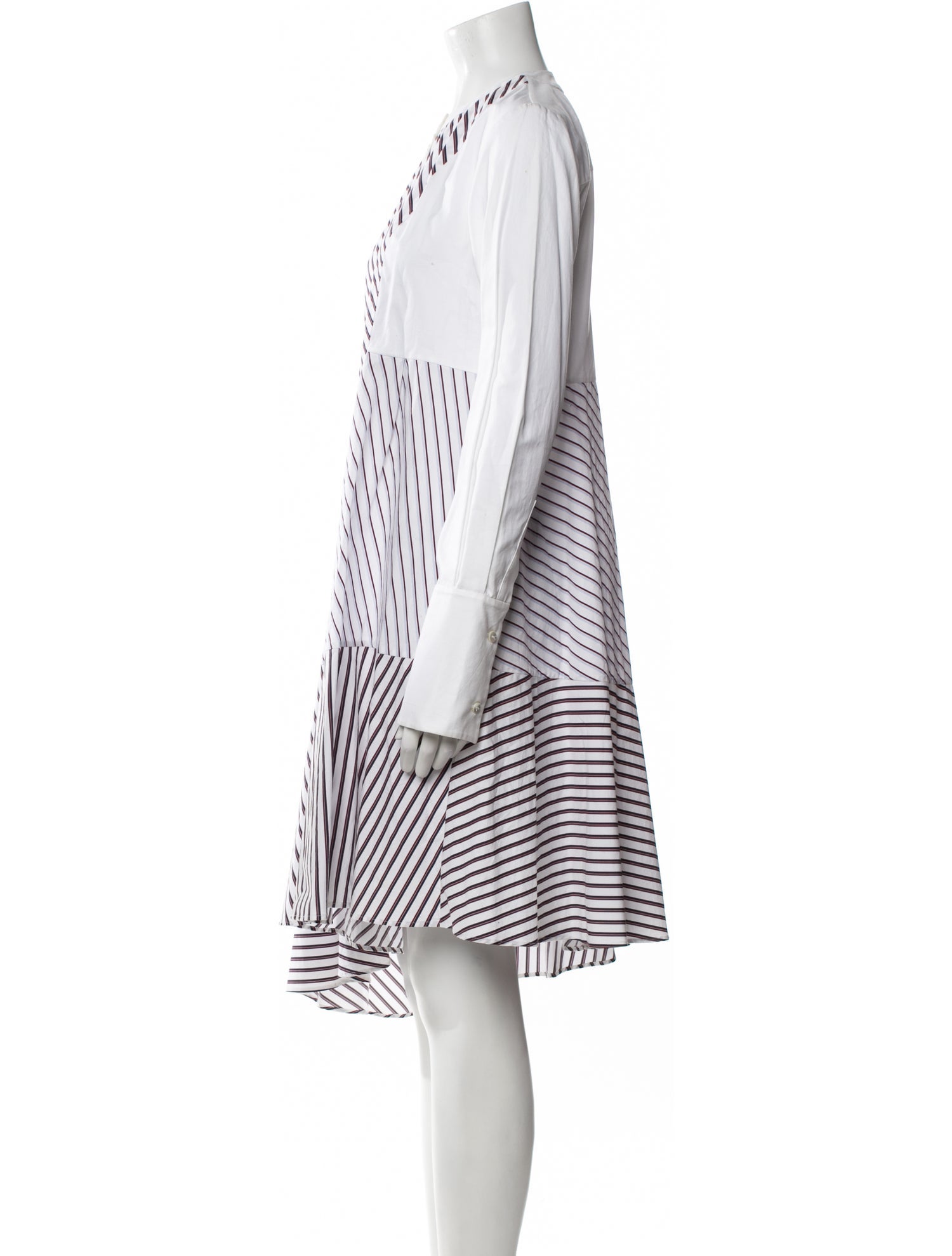 Carven Striped Knee-Length Dress