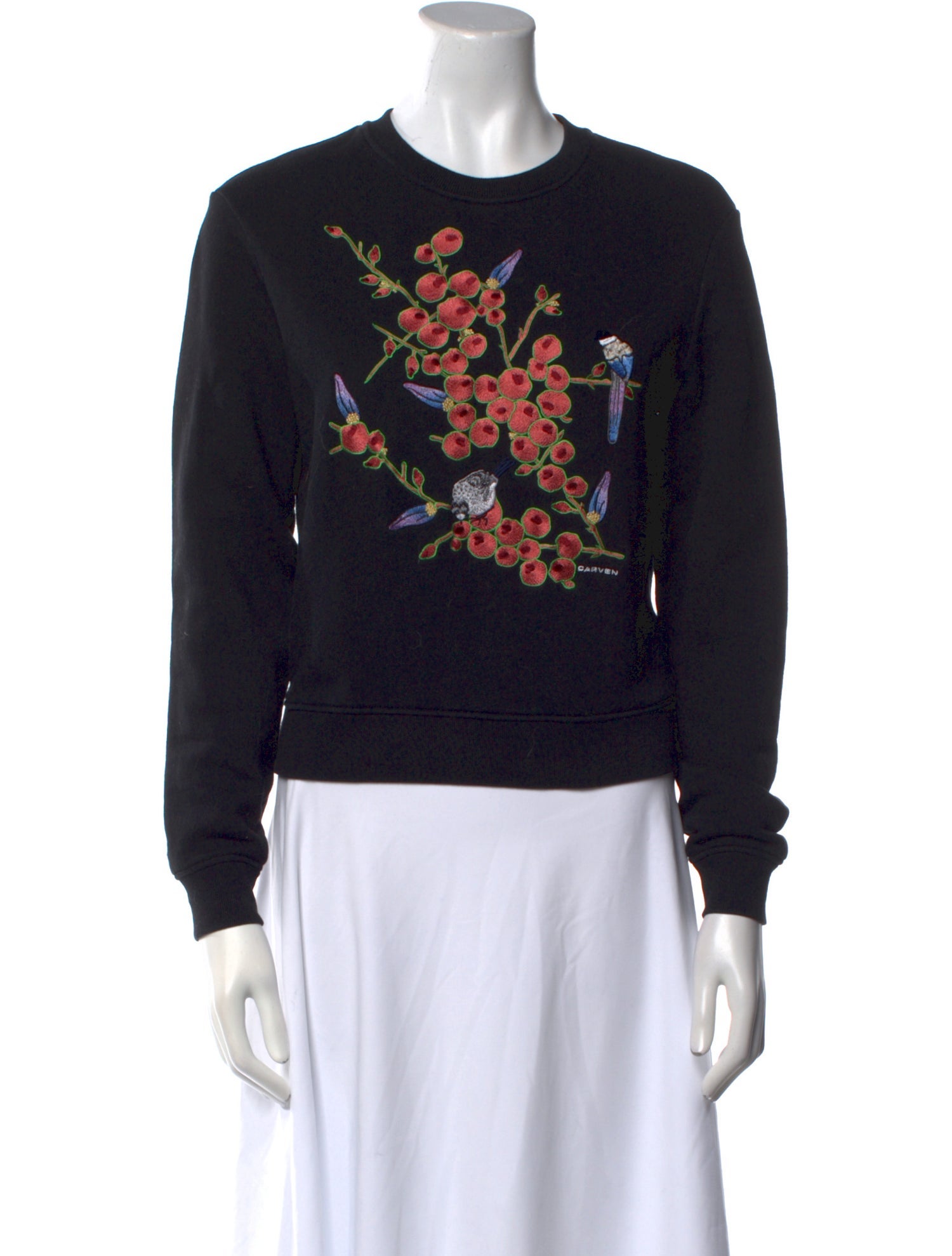 Carven Graphic Print Crew Neck Sweatshirt