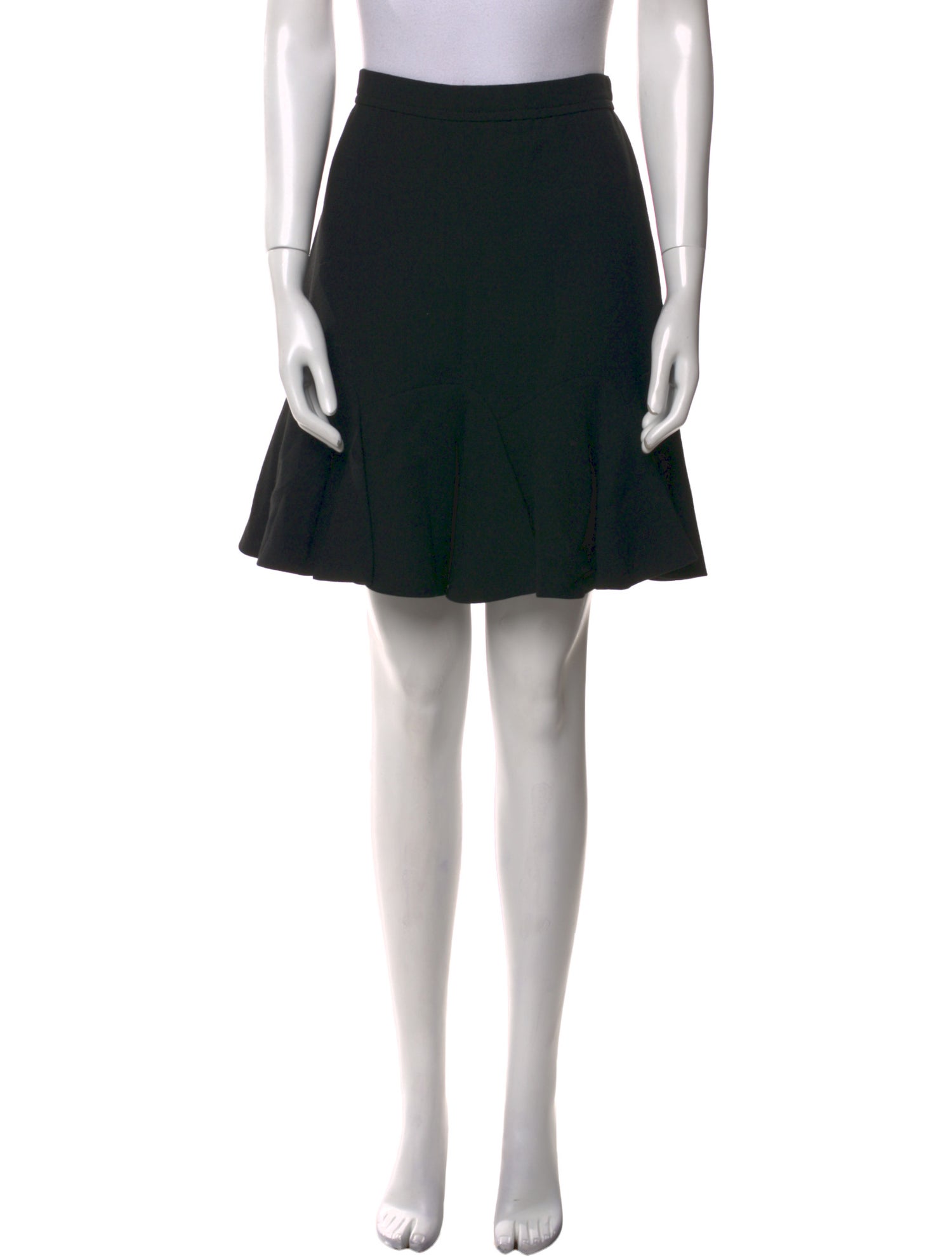 Carven Pleated Accents Mini Skirt
