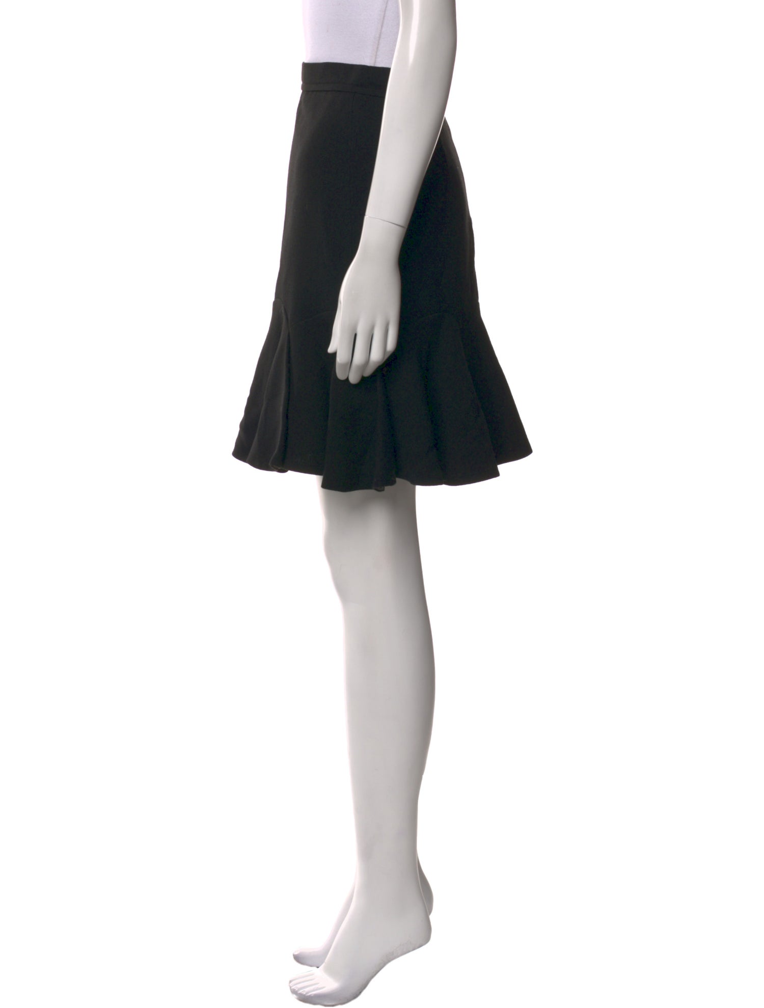 Carven Pleated Accents Mini Skirt