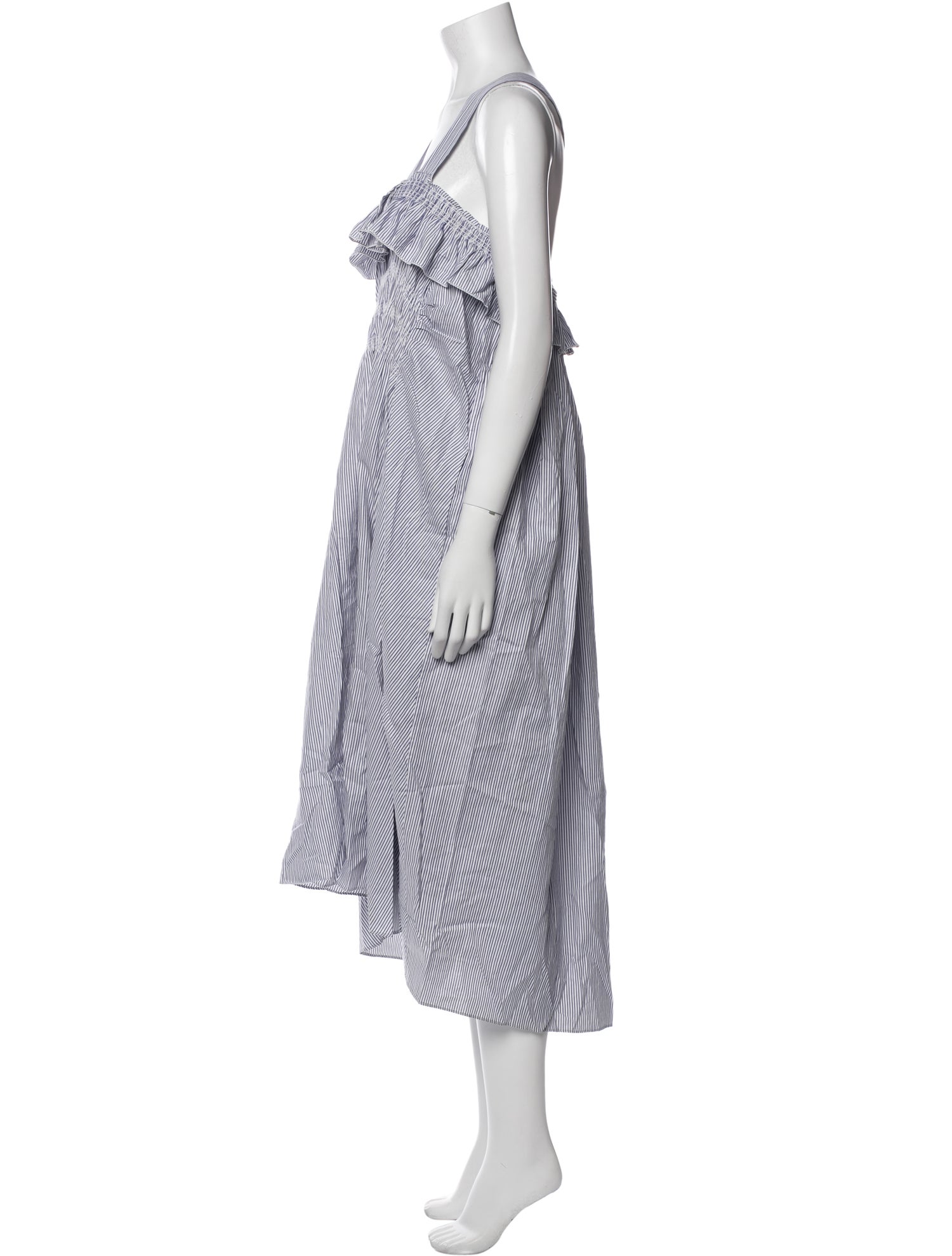 Carven Striped Long Dress