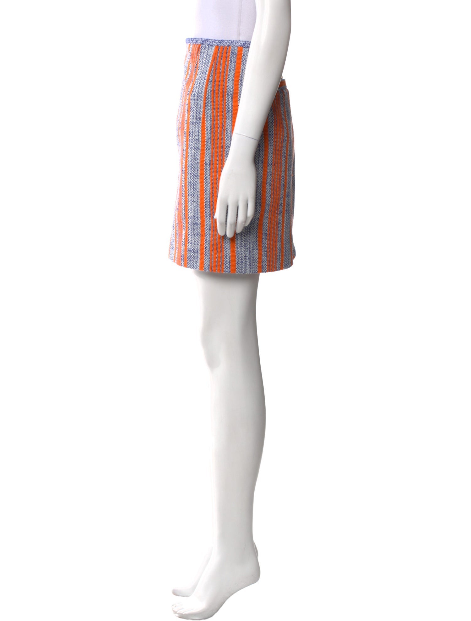 Carven Striped Mini Skirt