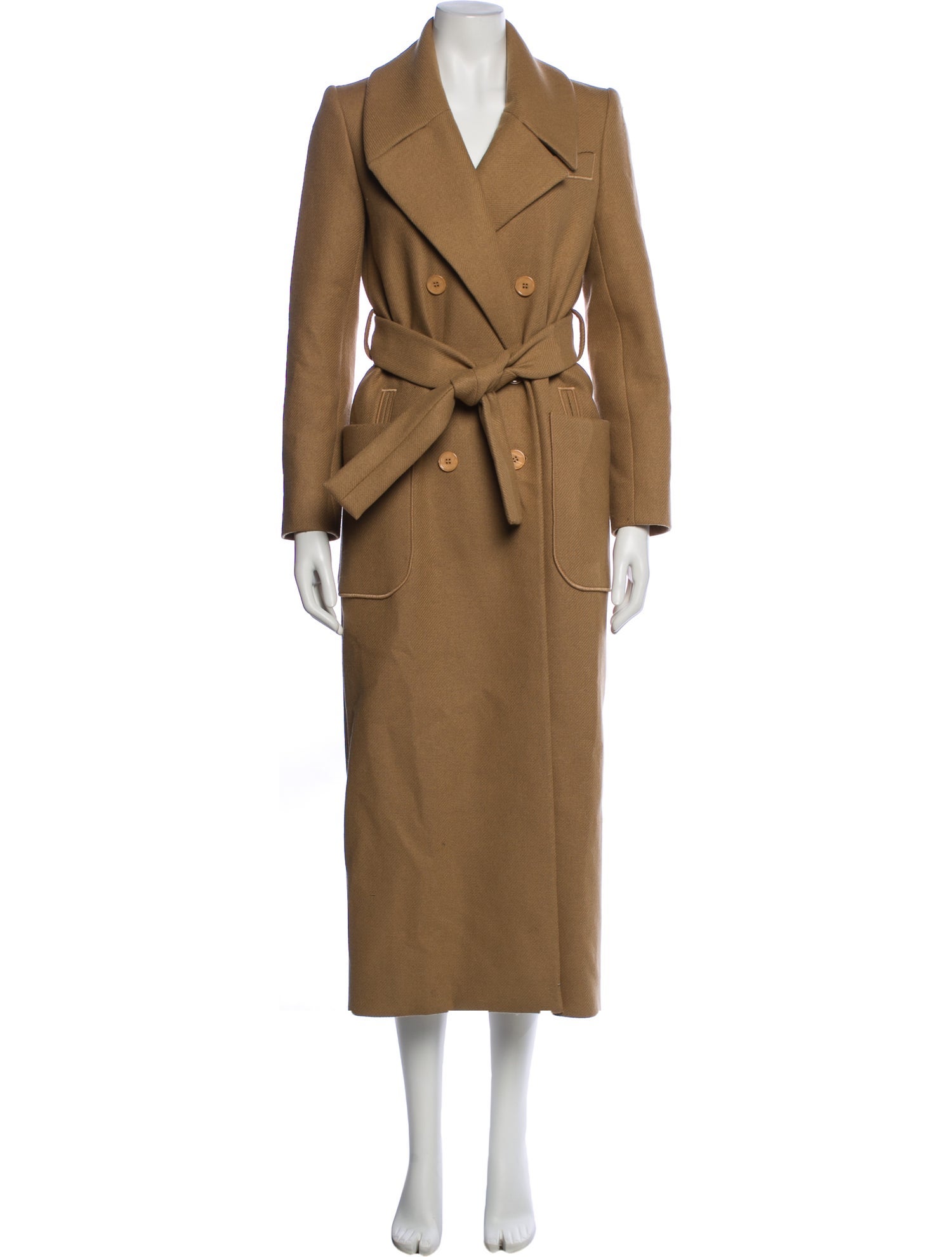 Carven Virgin Wool Trench Coat