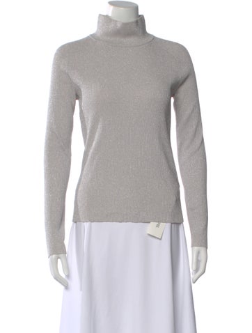 Pre-owned Carven Turtleneck Sweater In Gray
