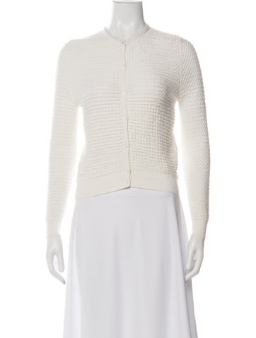 Pre-owned Carven Open Front Sweater In Blue