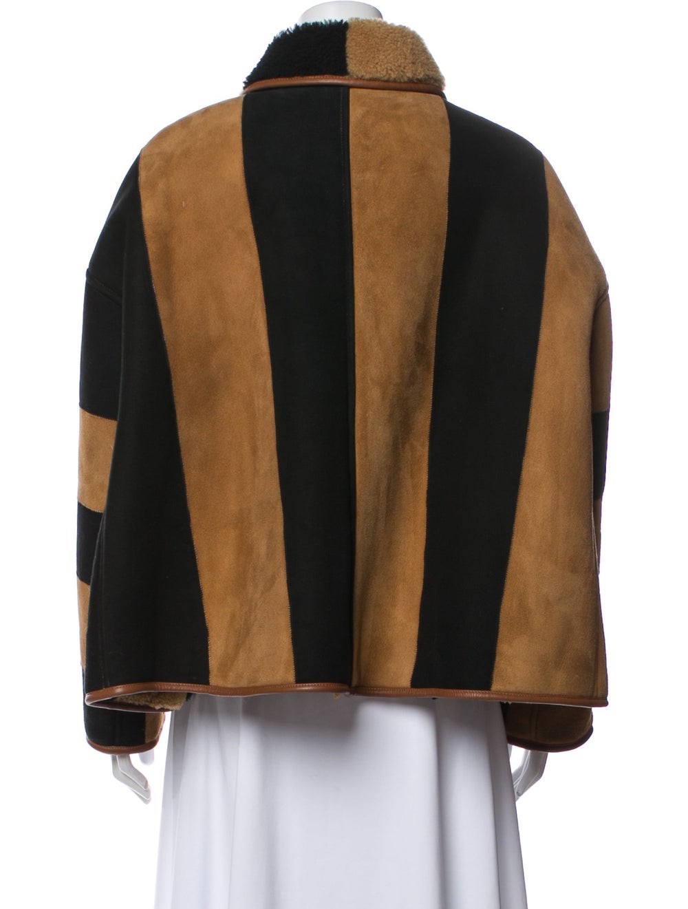 Cawley Studio Shearling Utility Jacket Brown Colo… - image 3