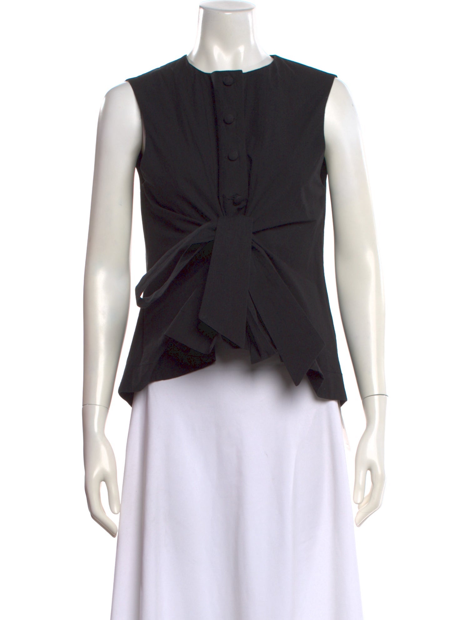 Cawley Studio Crew Neck Sleeveless Blouse
