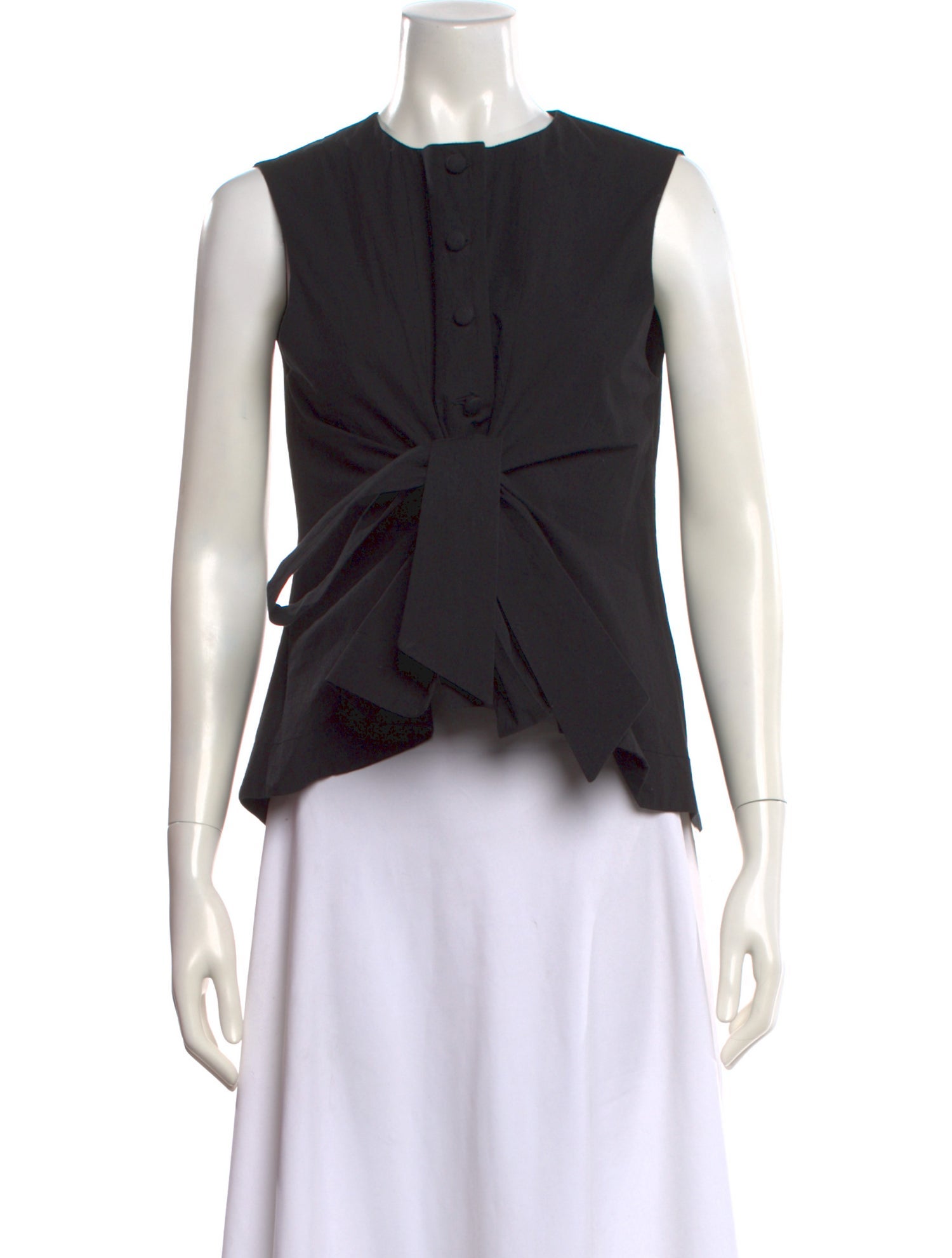 Cawley Studio Crew Neck Sleeveless Blouse