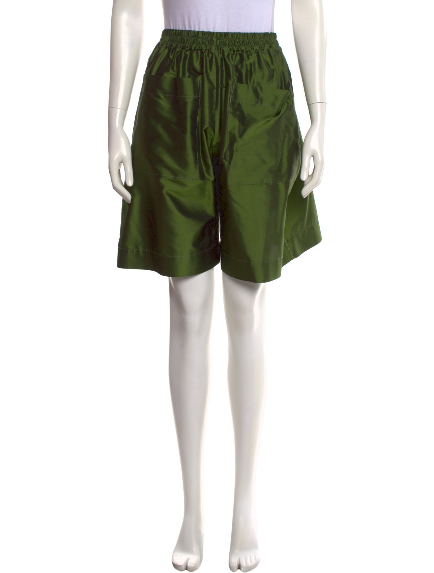 Cawley Studio Silk Knee-Length Shorts