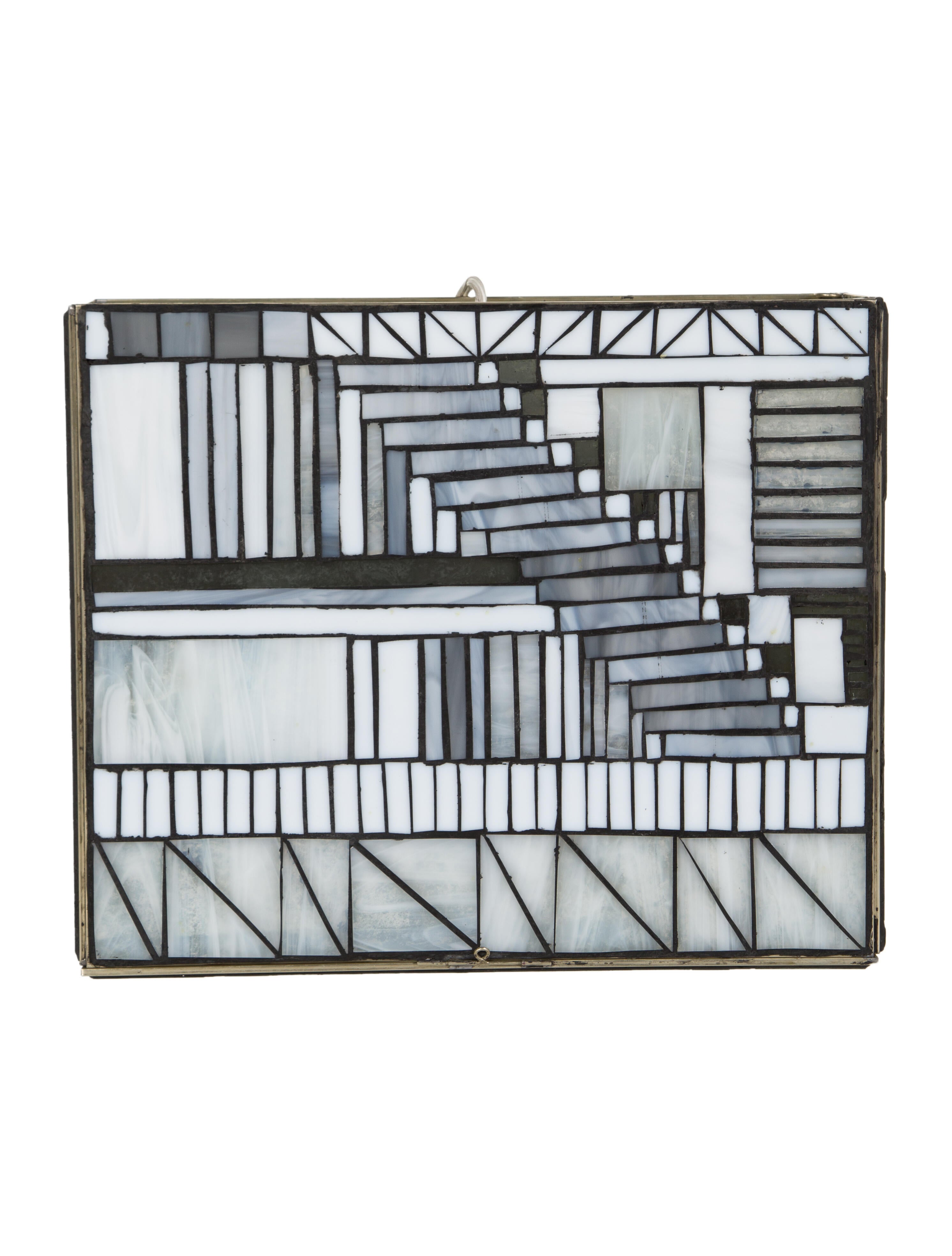 Curated by The RealReal Stained Glass Box Lamp