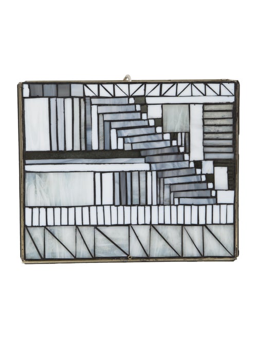 Curated by The RealReal Stained Glass Box Lamp