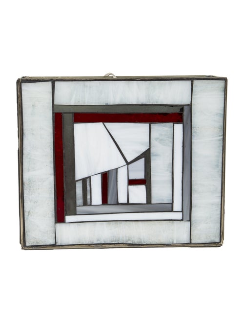 Curated by The RealReal Stained Glass Box Lamp