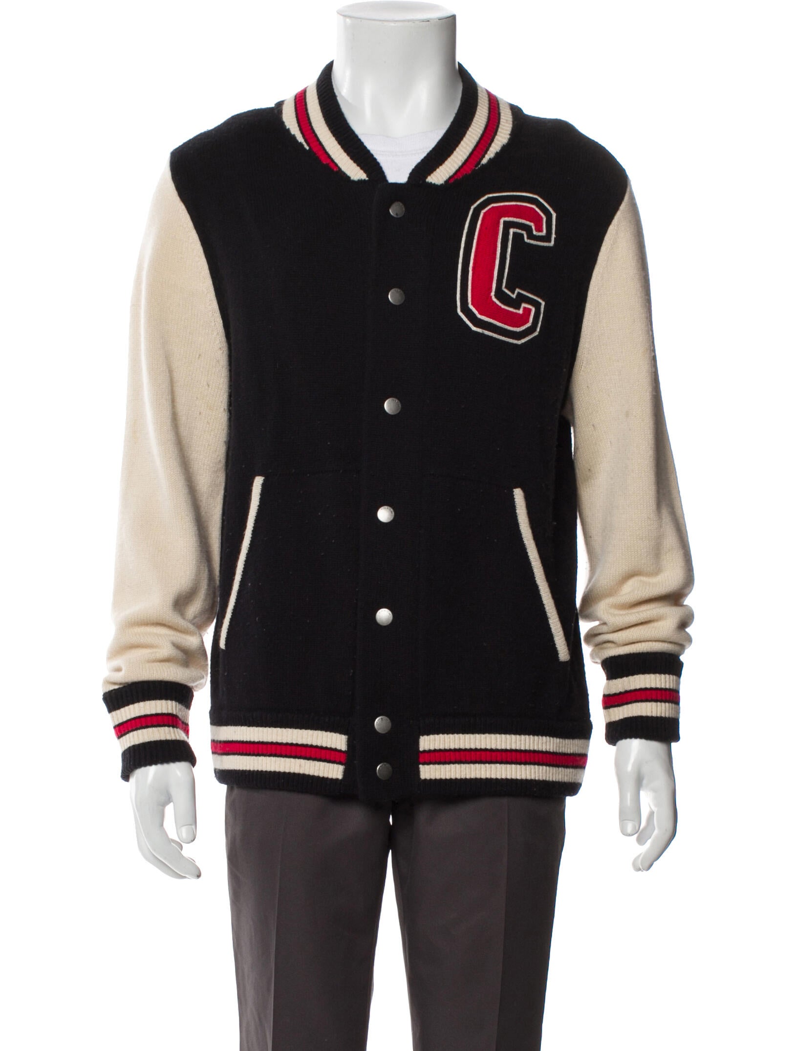 Coach Wool Striped Varsity Jacket
