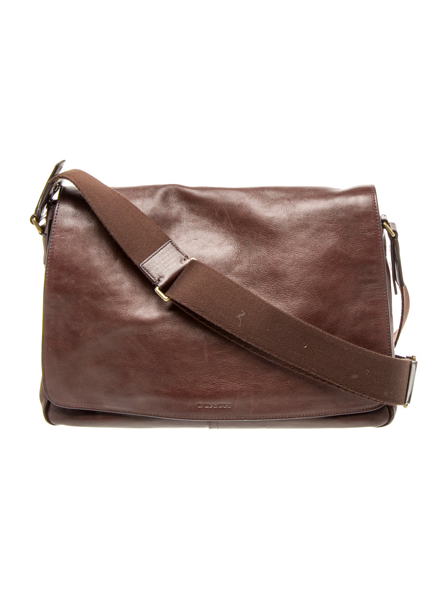Coach Leather Messenger Bag