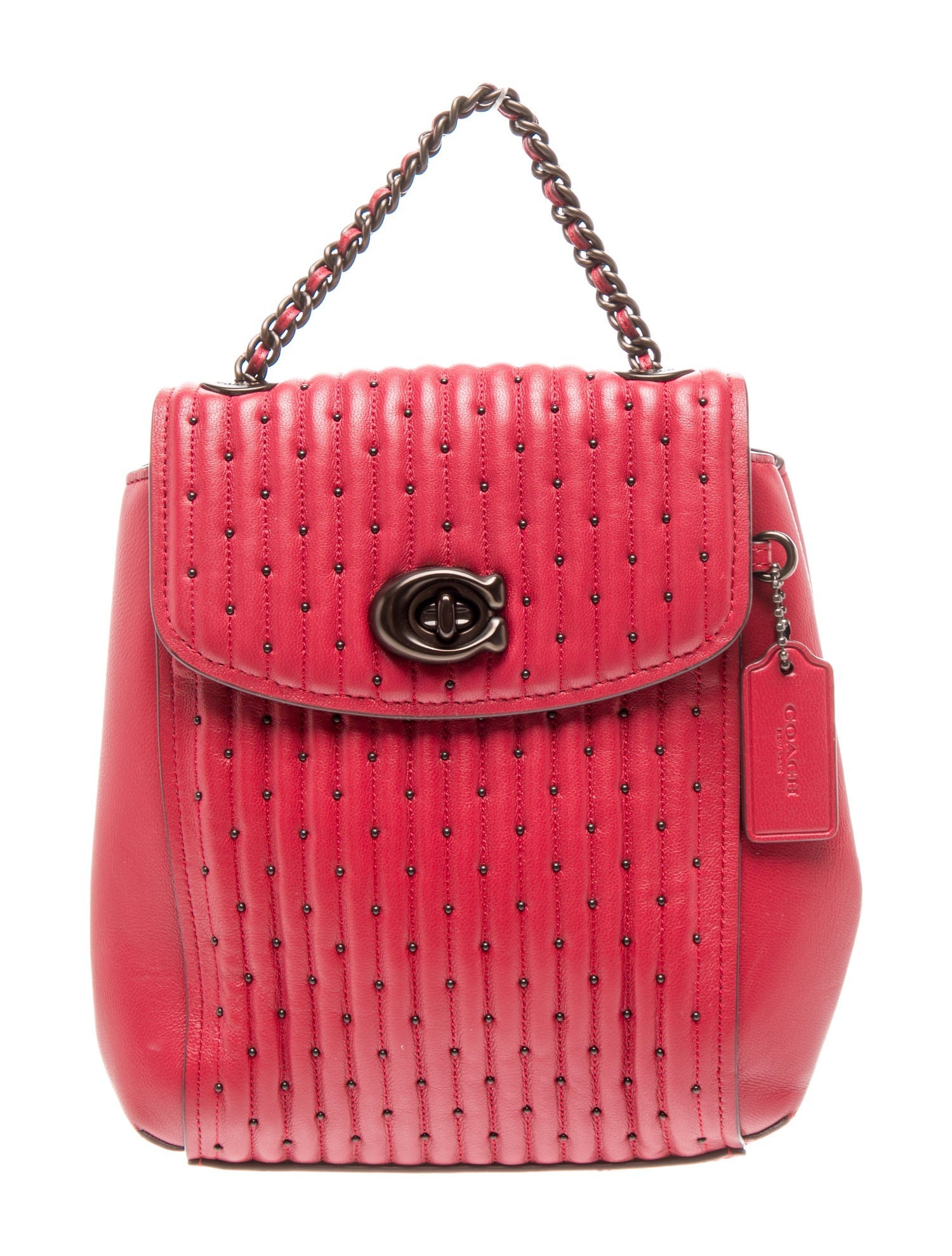 Coach Leather Top Handle Bag