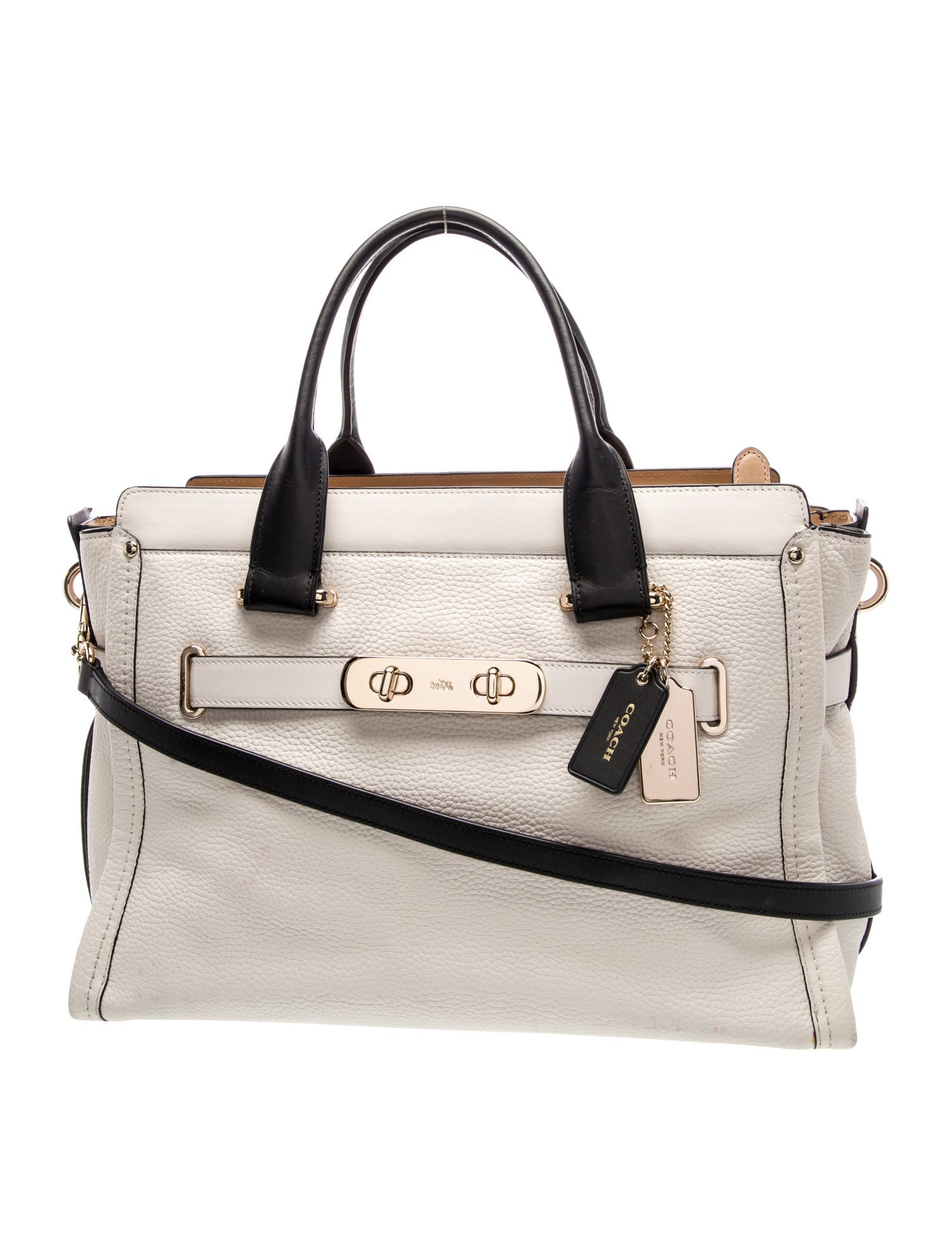 Coach Leather Top Handle Bag