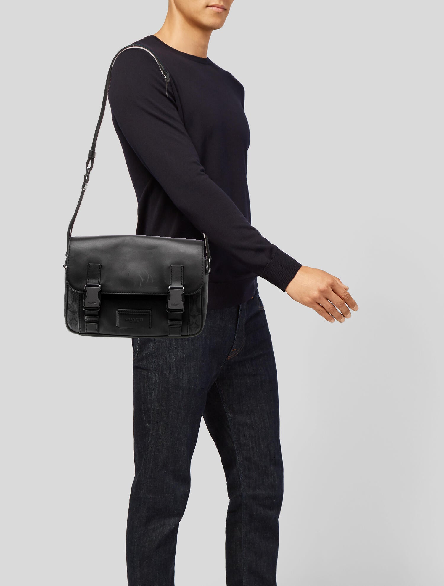 Coach Leather Messenger Bag