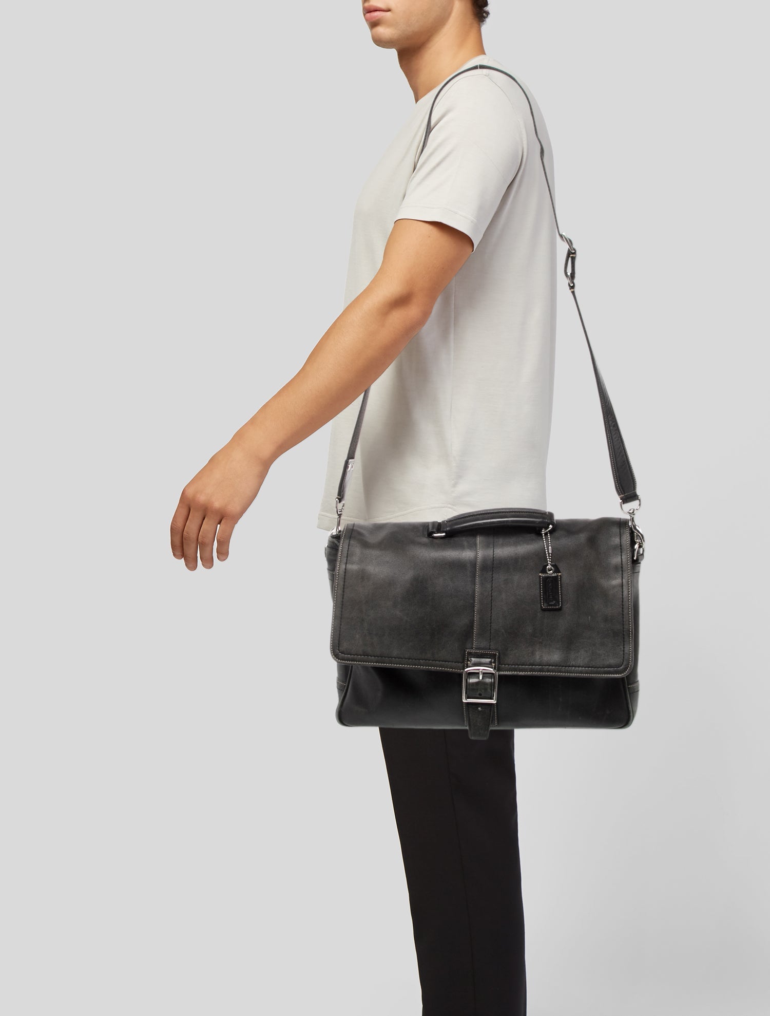 Coach Leather Messenger Bag