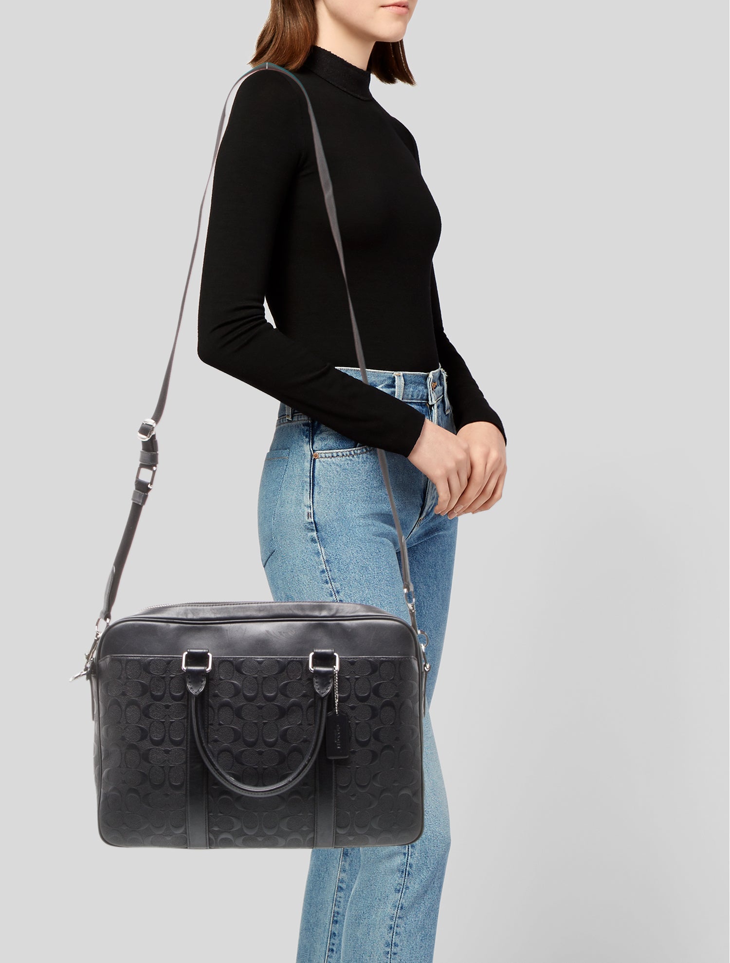 Coach Leather Messenger Bag