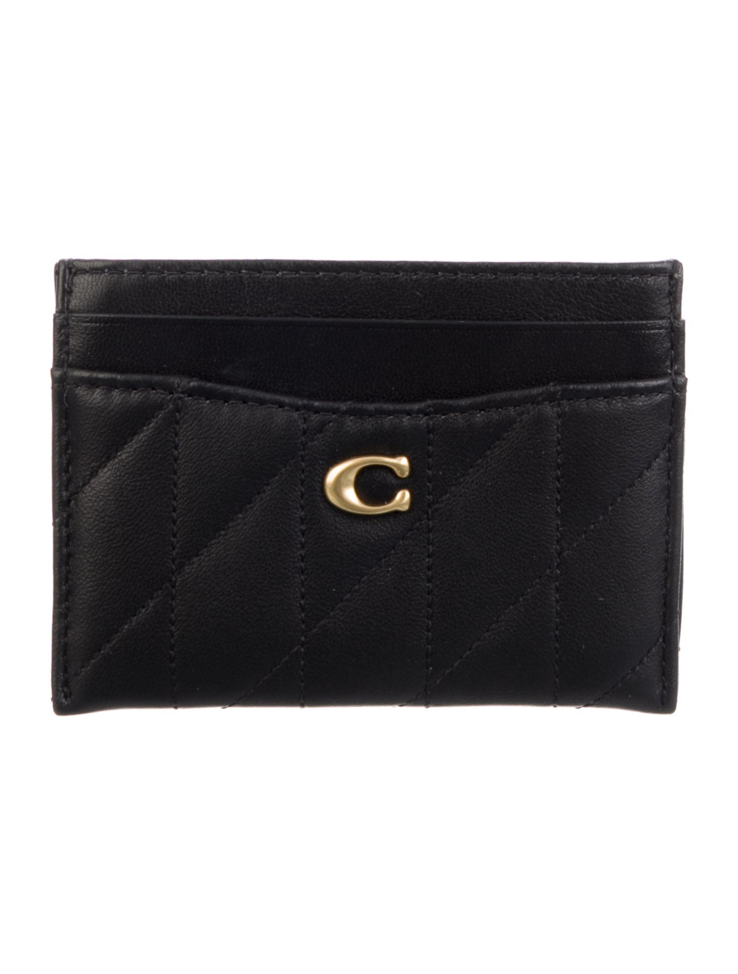 Coach Leather Printed Compact Wallet