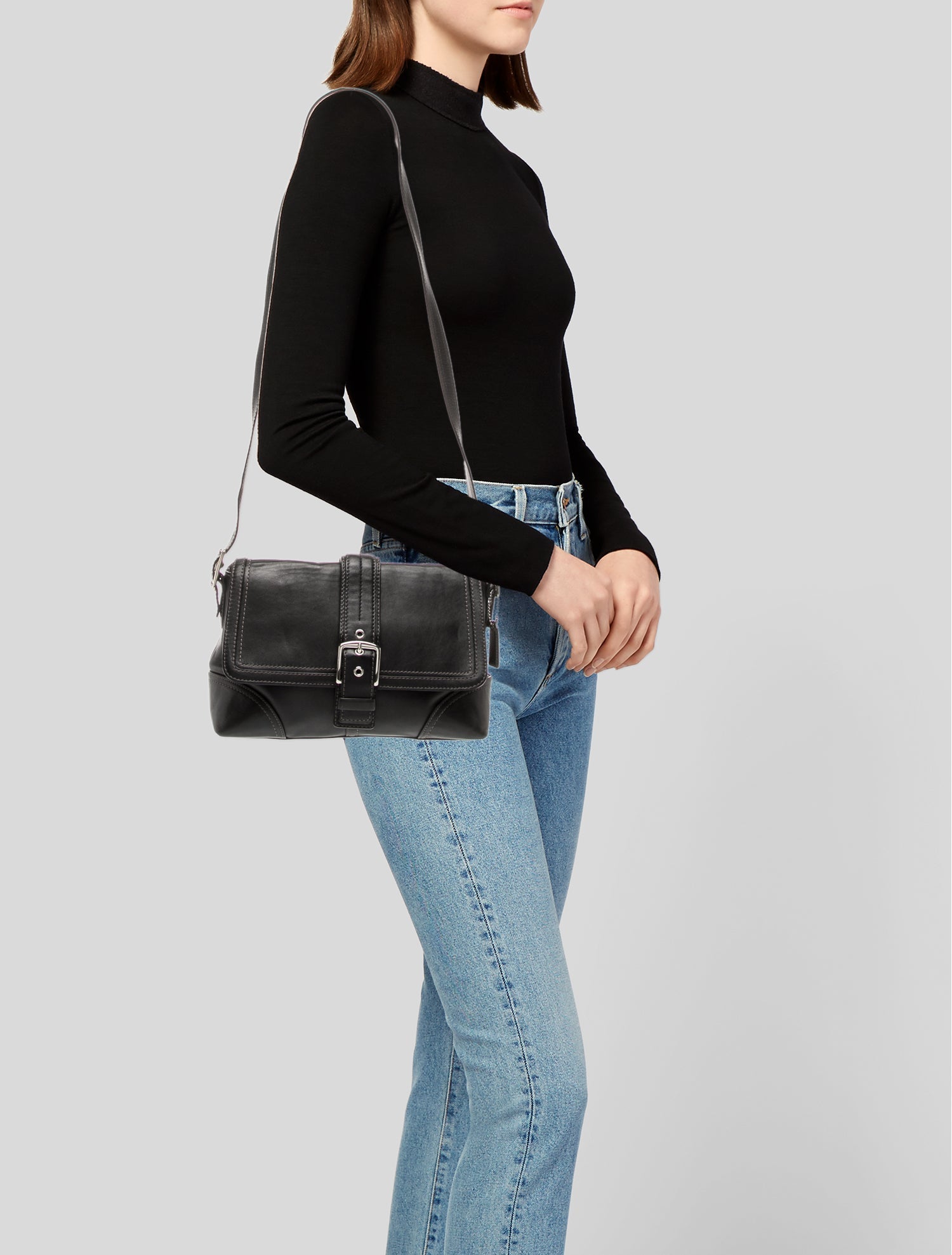 Coach Leather Messenger Bag
