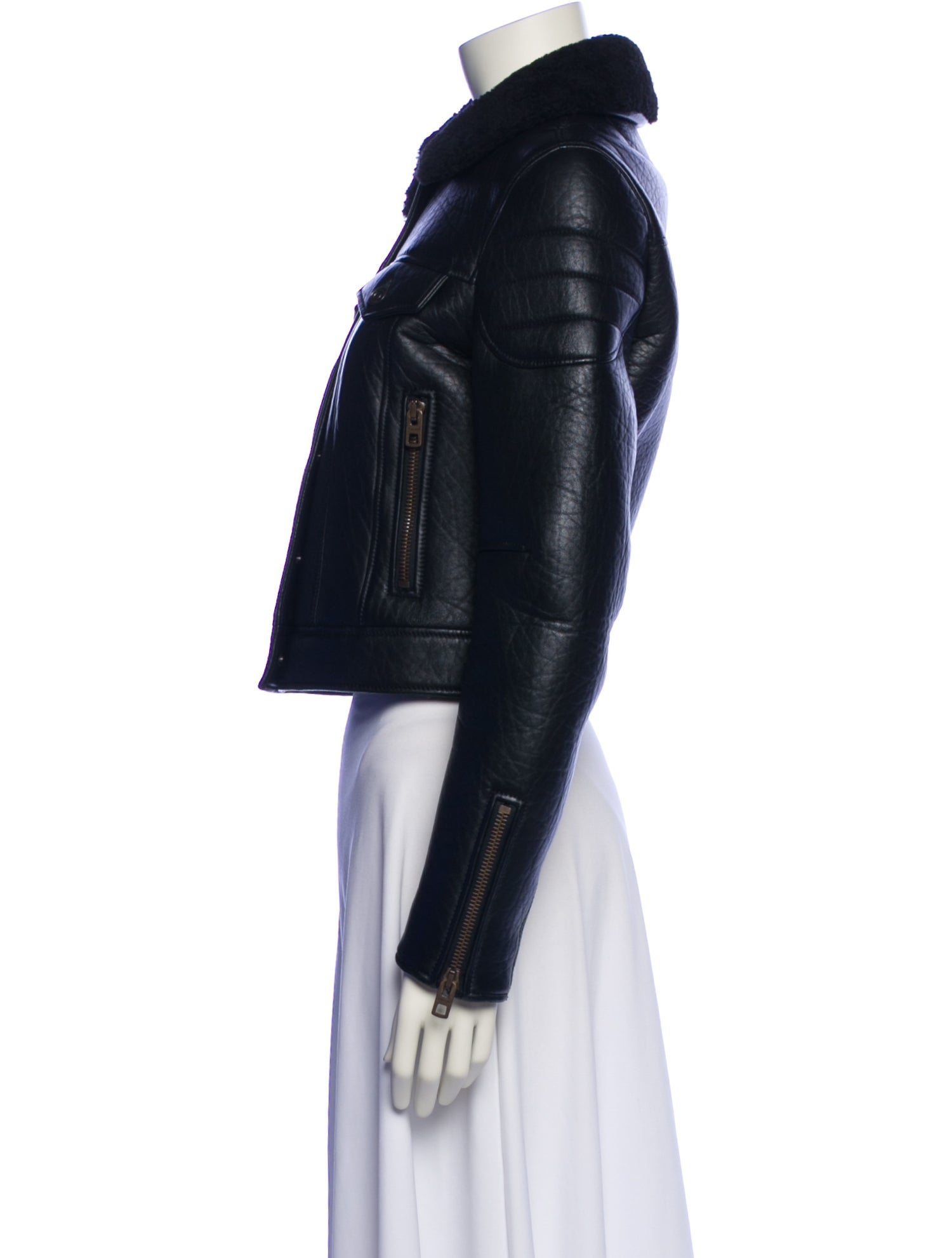 Coach Lamb Leather Fur Jacket