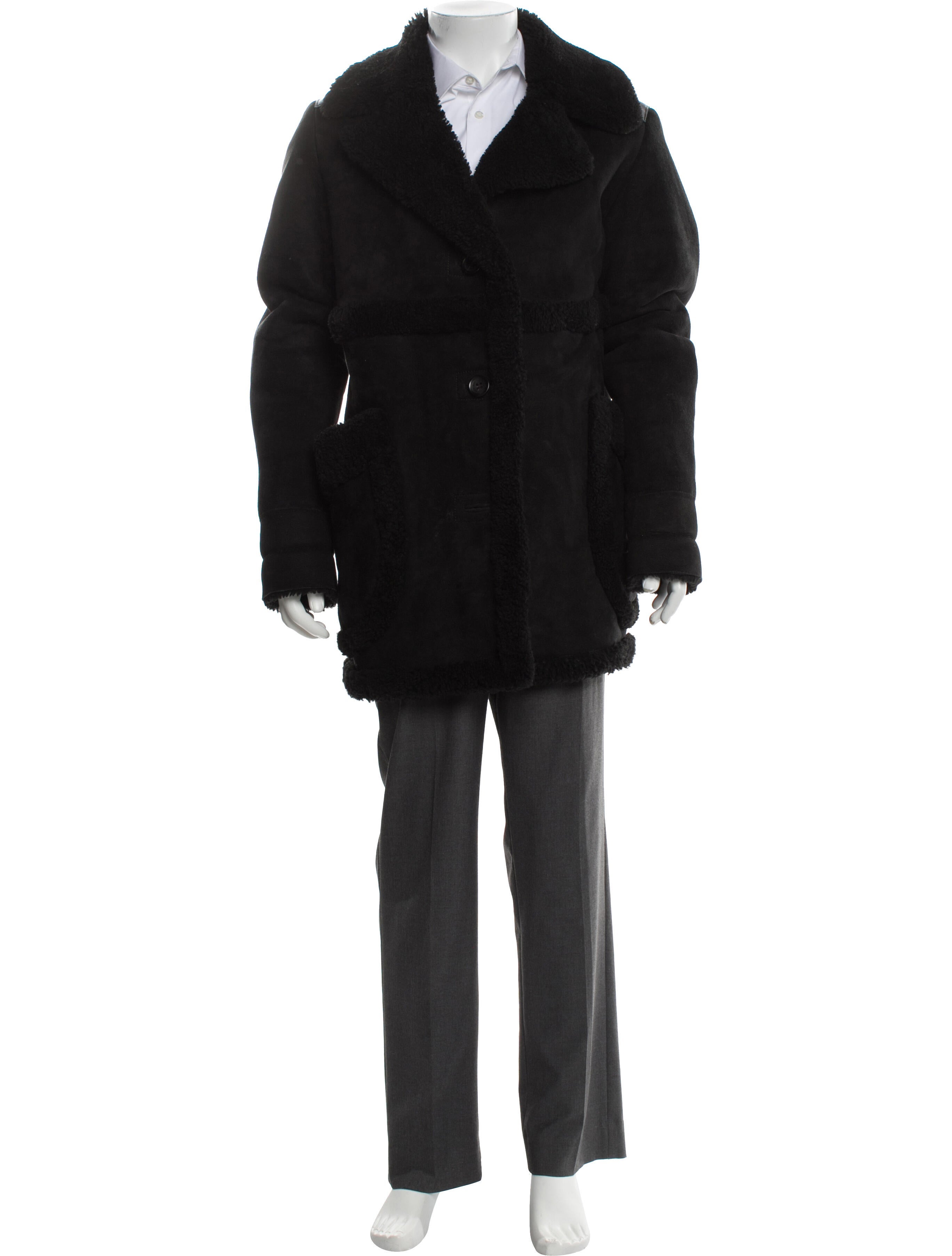 Coach Lamb Leather Parka