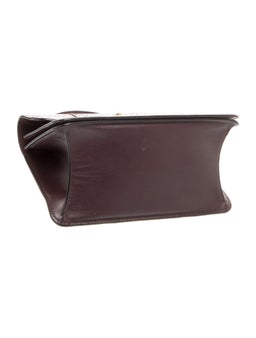 Snakeskin Top Handle Bag