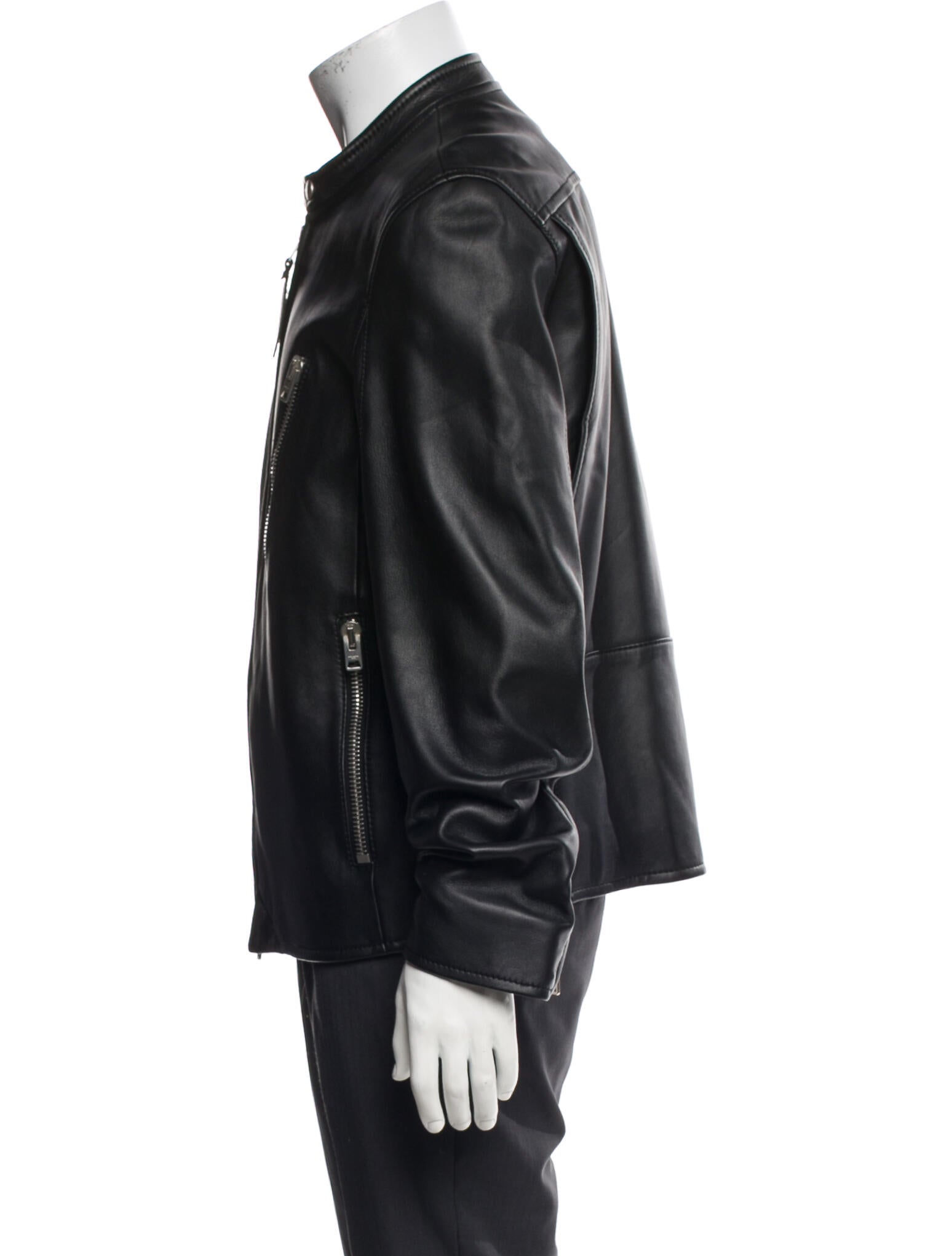 Coach Lamb Leather Moto Jacket