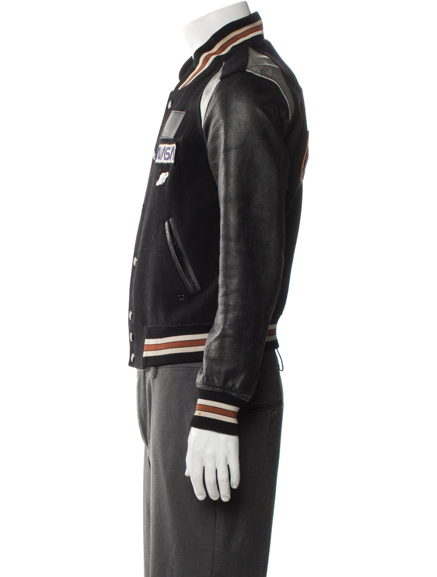Coach Wool Patterned Varsity Jacket