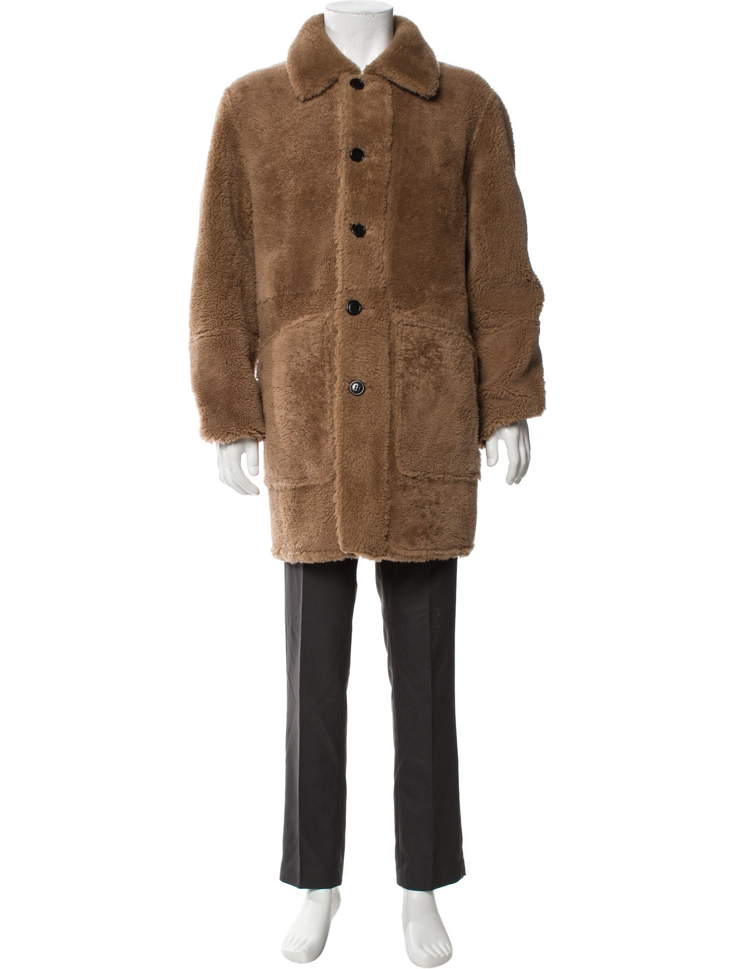 Coach Shearling Overcoat