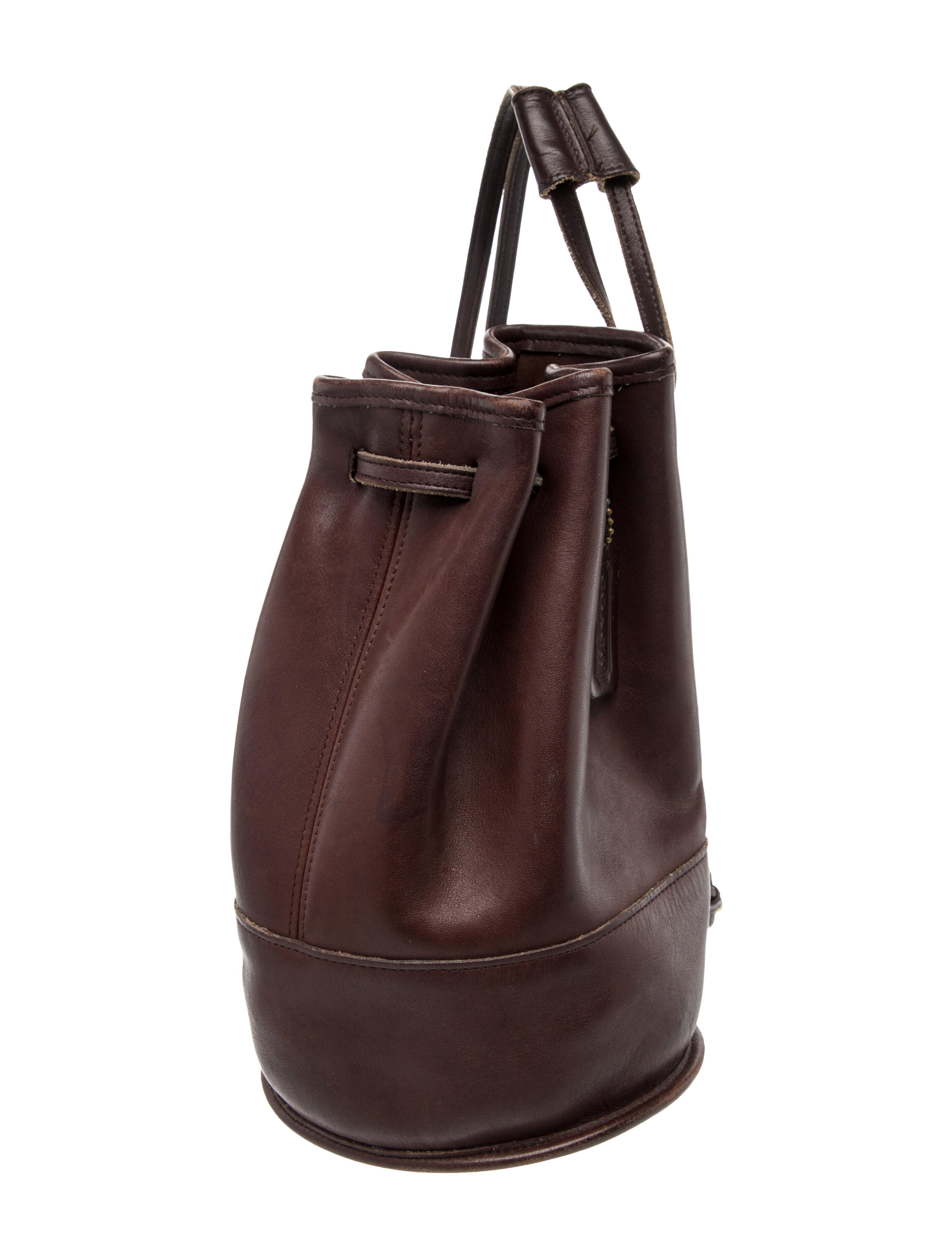 Coach Leather Bucket Bag Vintage