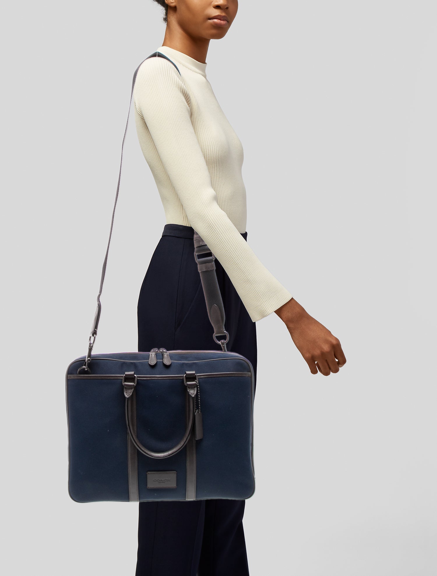 Coach Canvas Briefcase