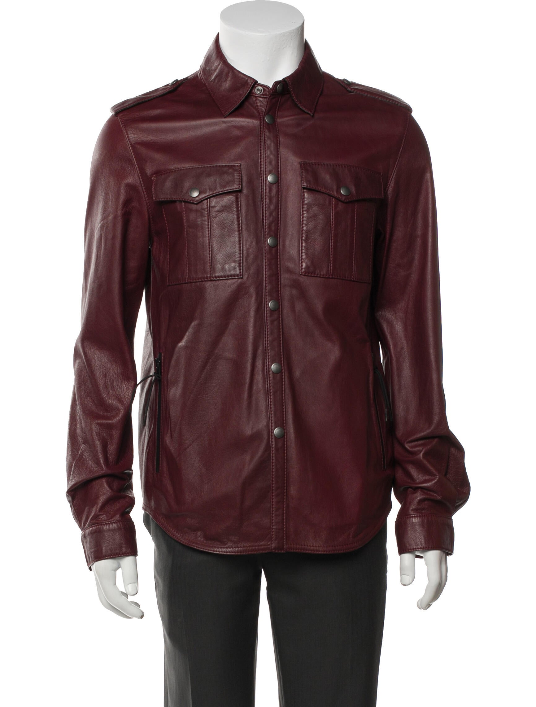Coach Leather Utility Jacket