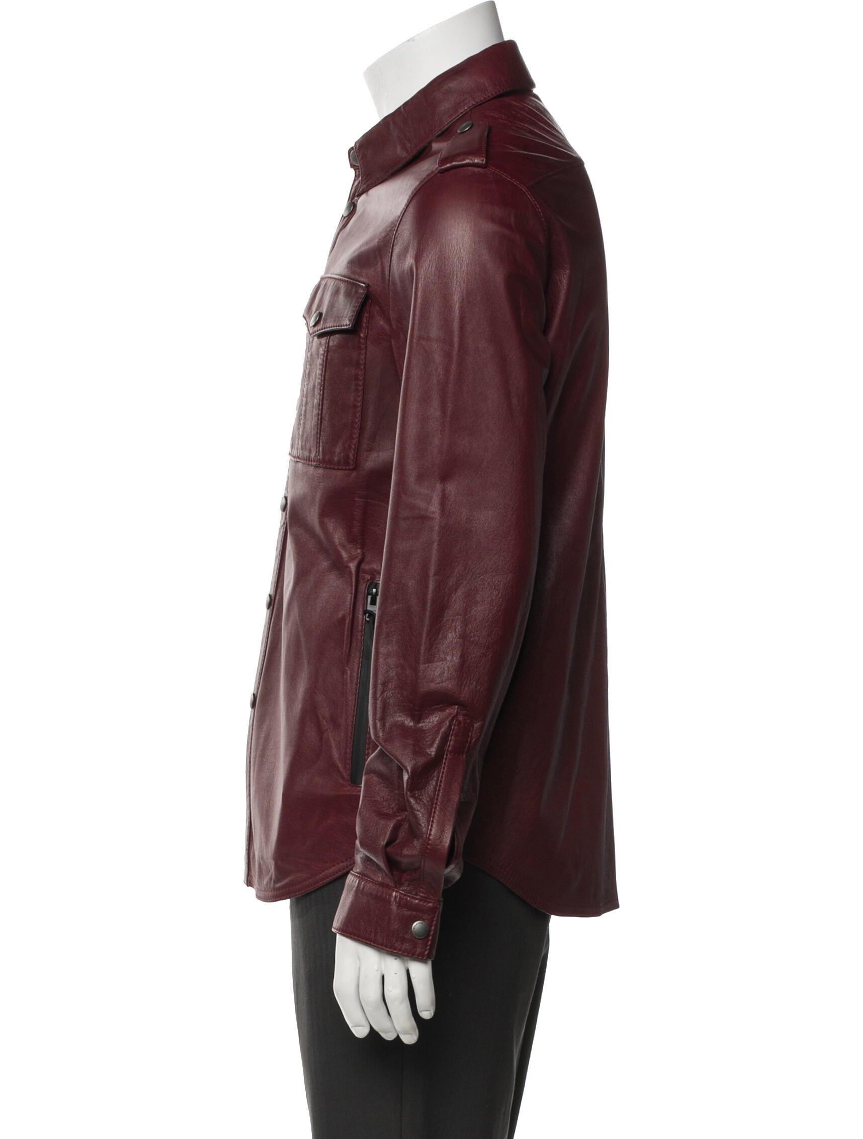 Coach Leather Utility Jacket