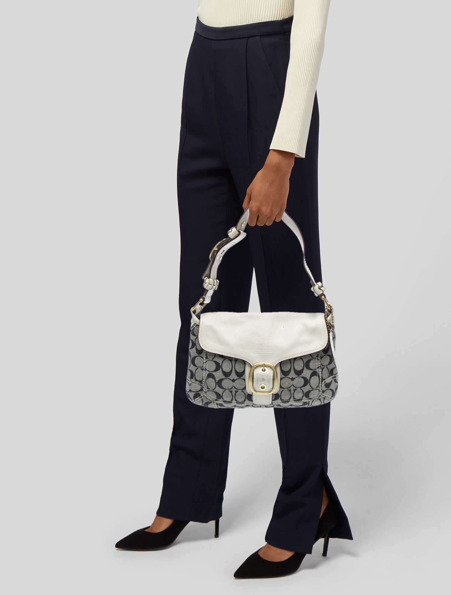 Coach Canvas Shoulder Bag