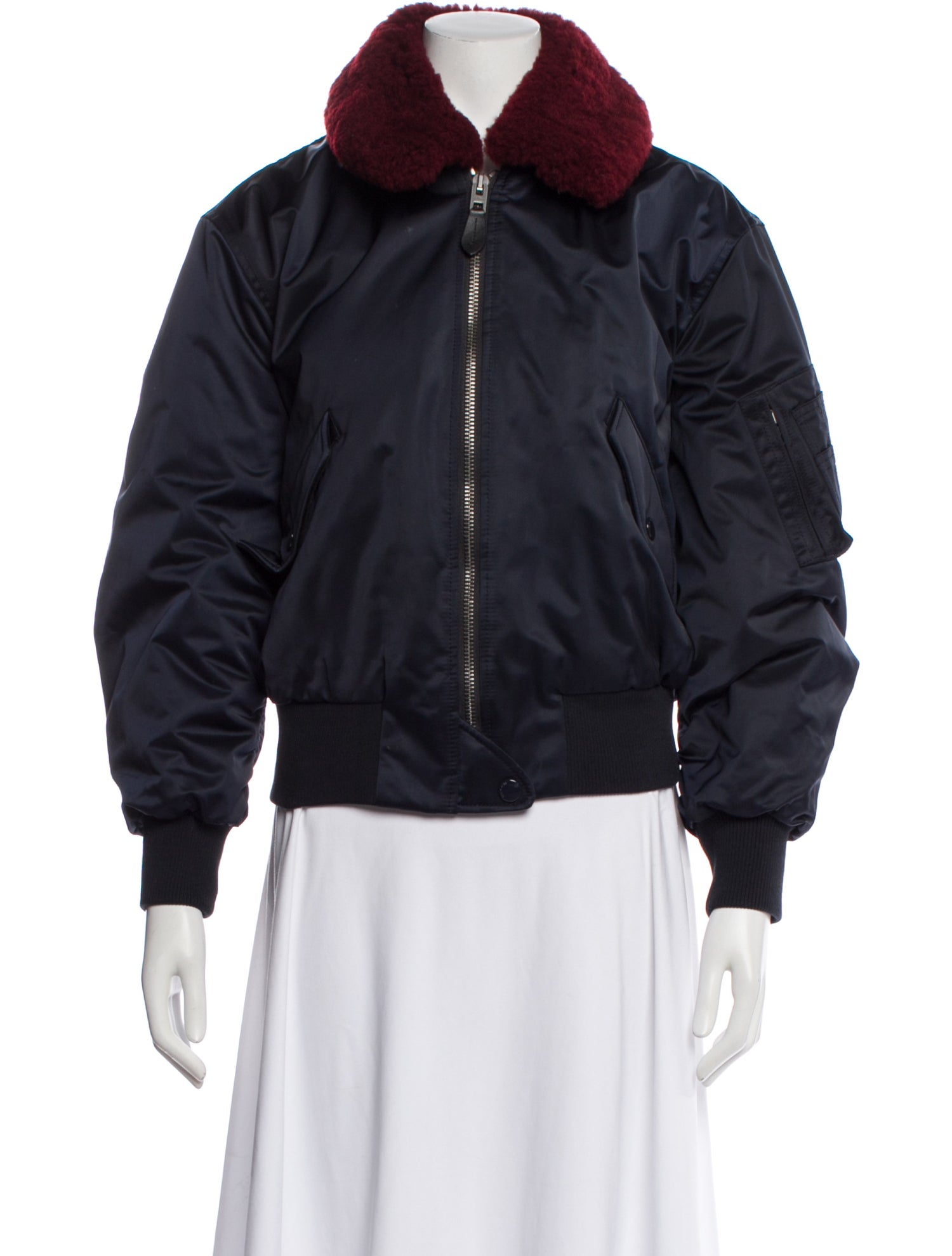 Coach Lamb Leather Bomber Jacket