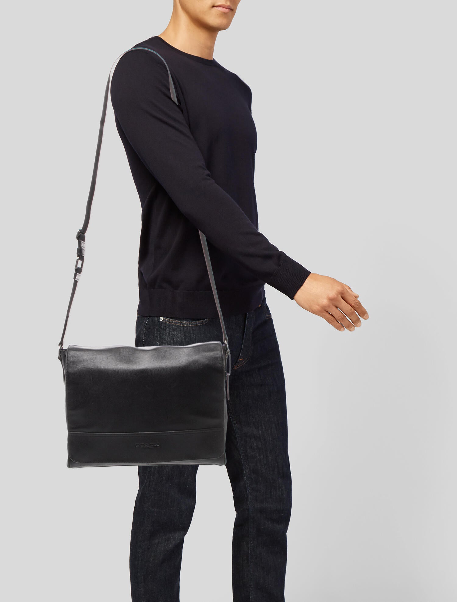 Coach Leather Messenger Bag