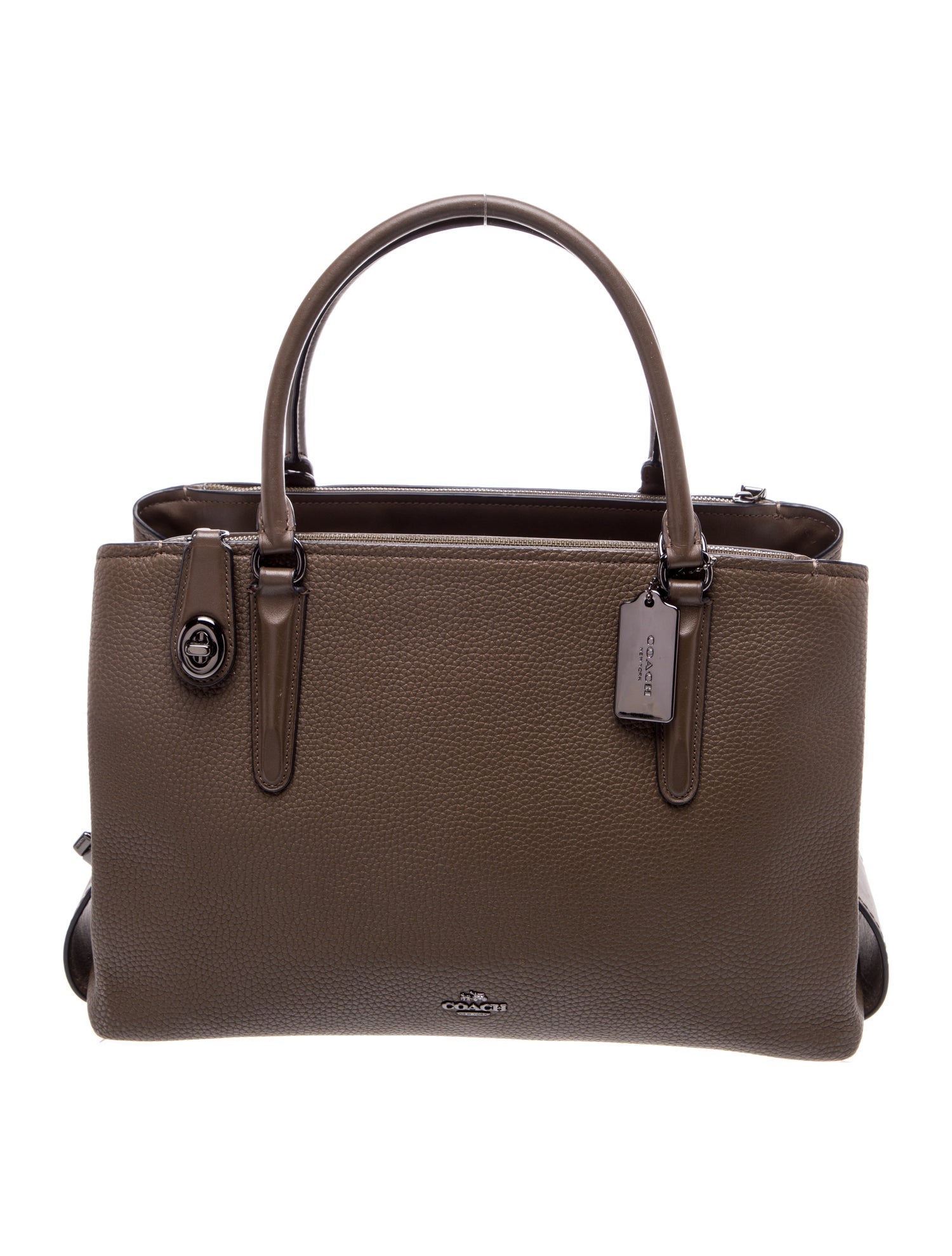 Coach Leather Top Handle Bag