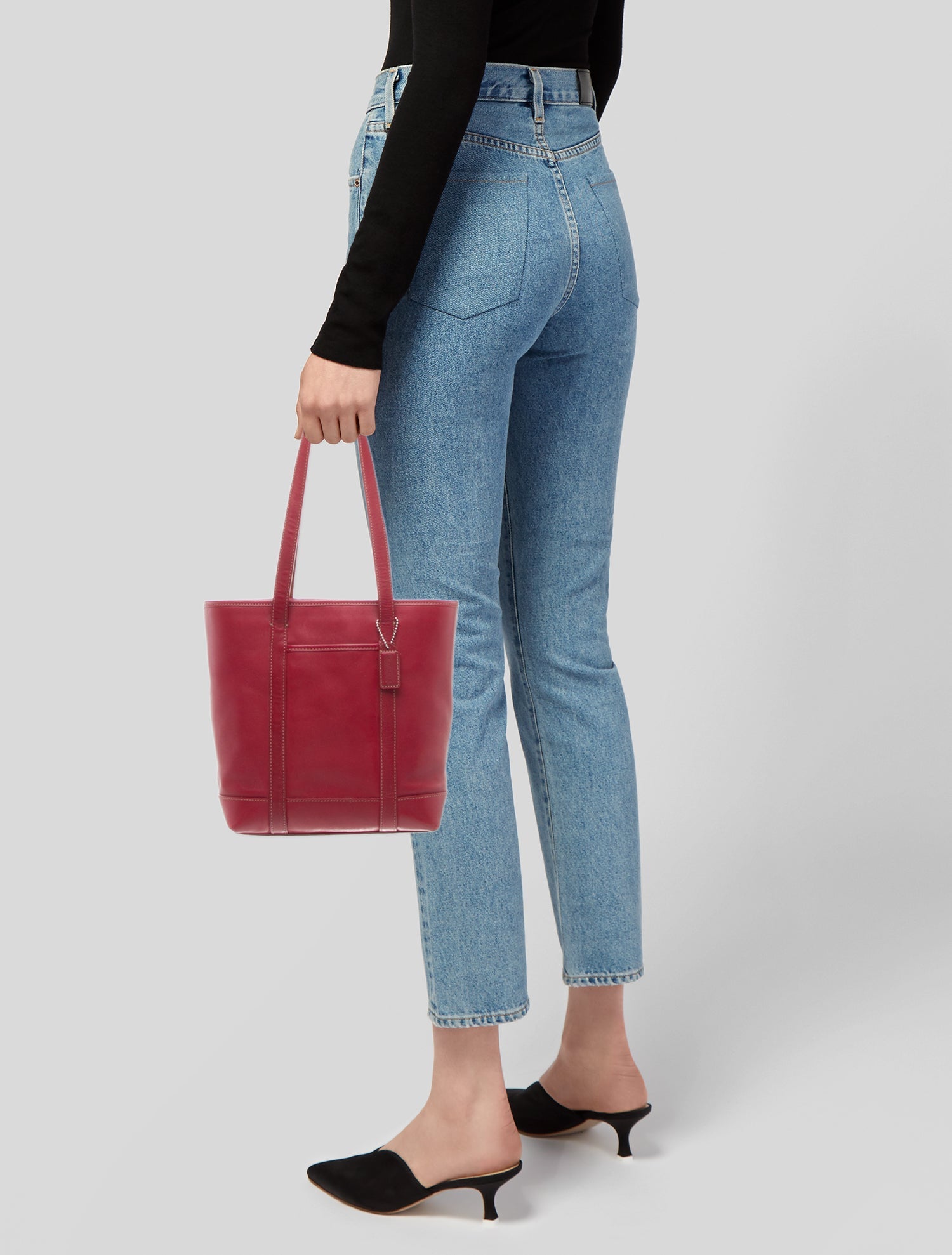 Coach Leather Top Handle Bag