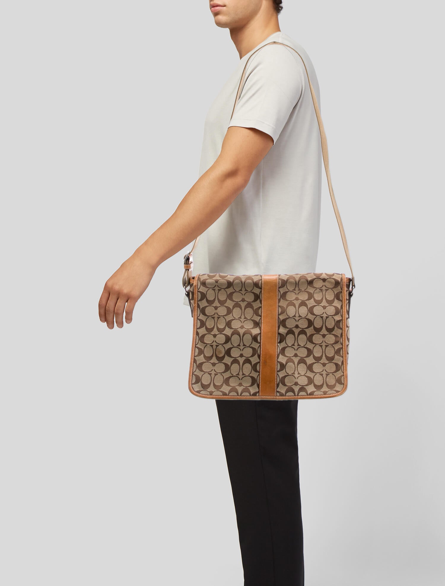 Coach Canvas Messenger Bag