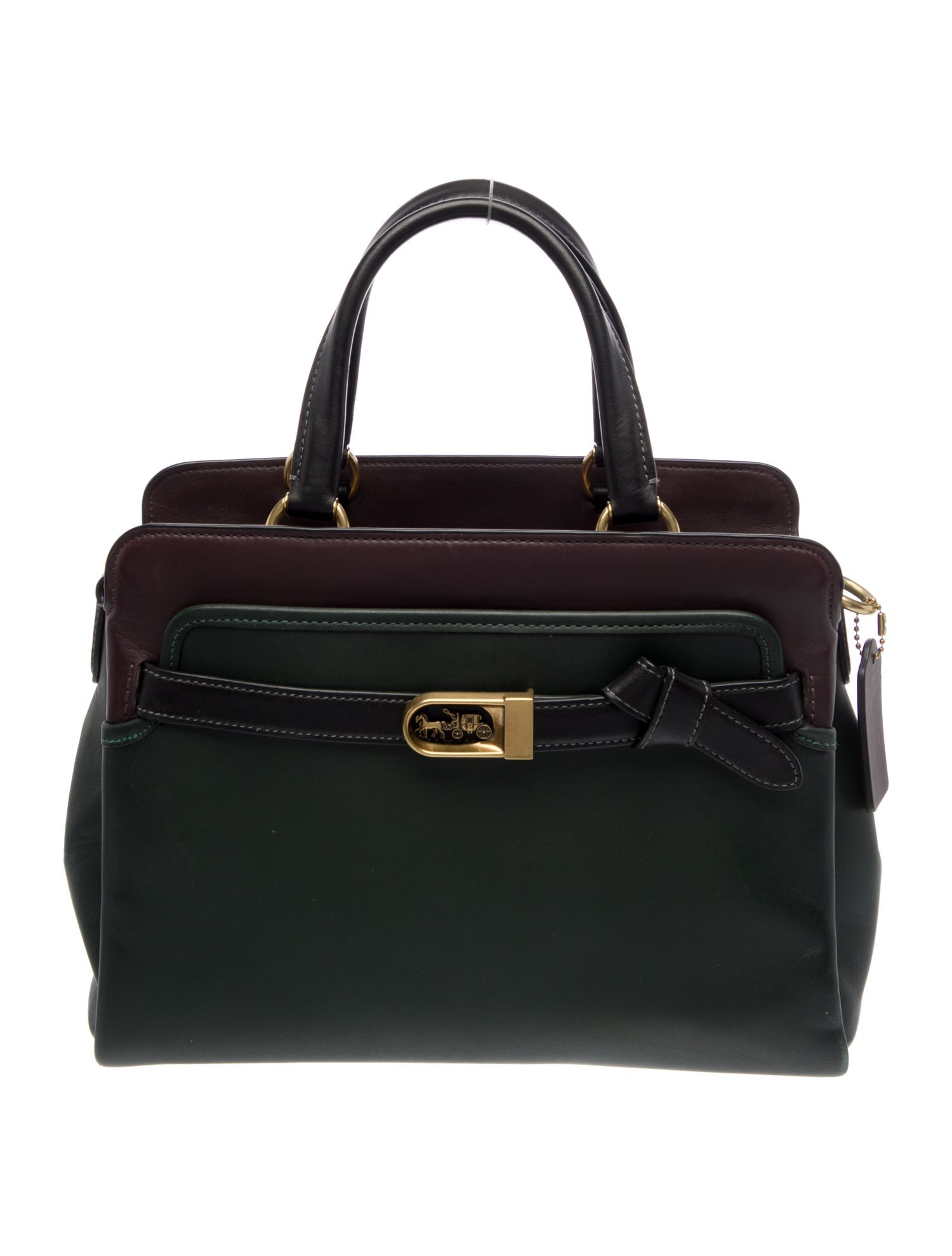 Coach Leather Top Handle Bag