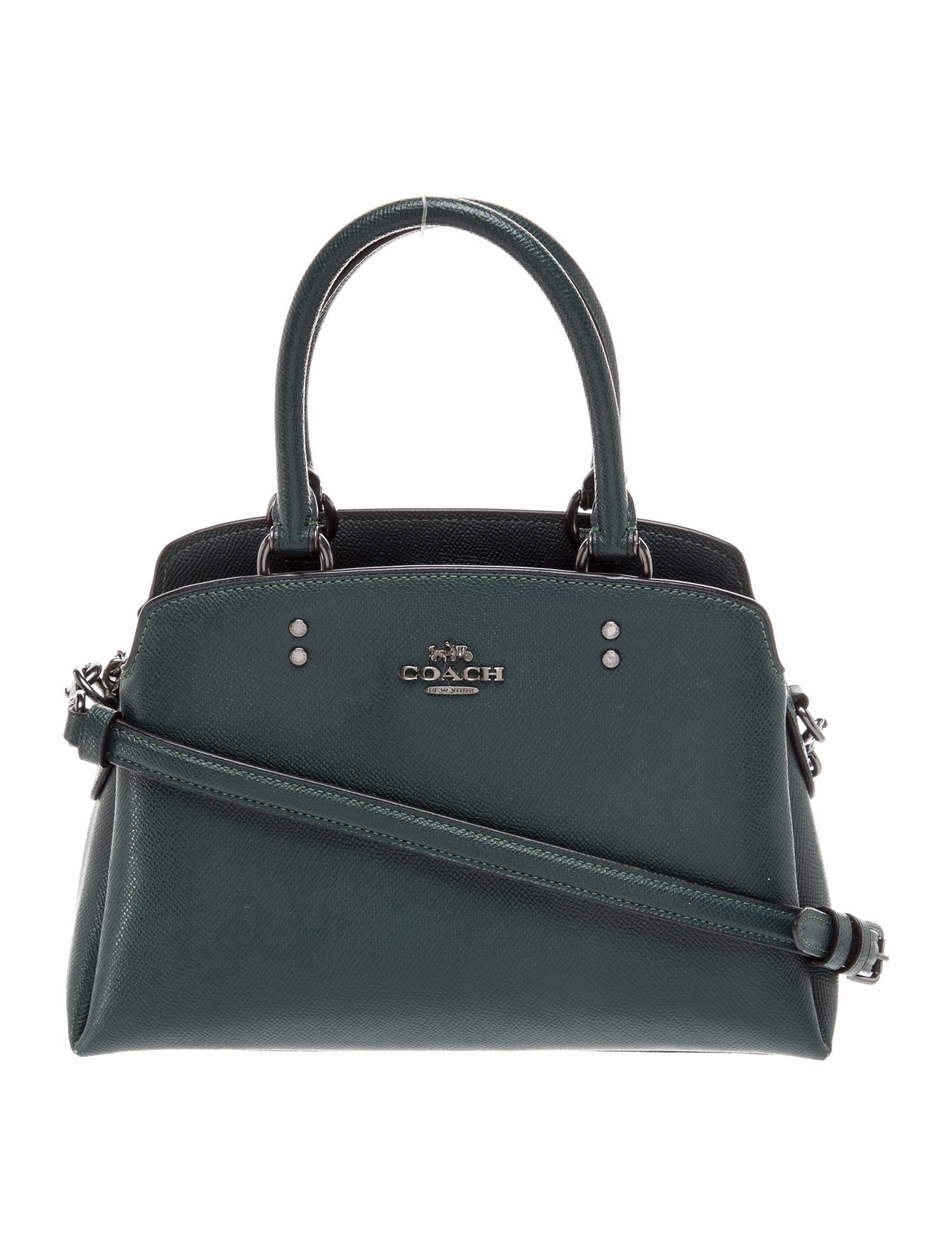 Coach Saffiano Leather Top Handle Bag